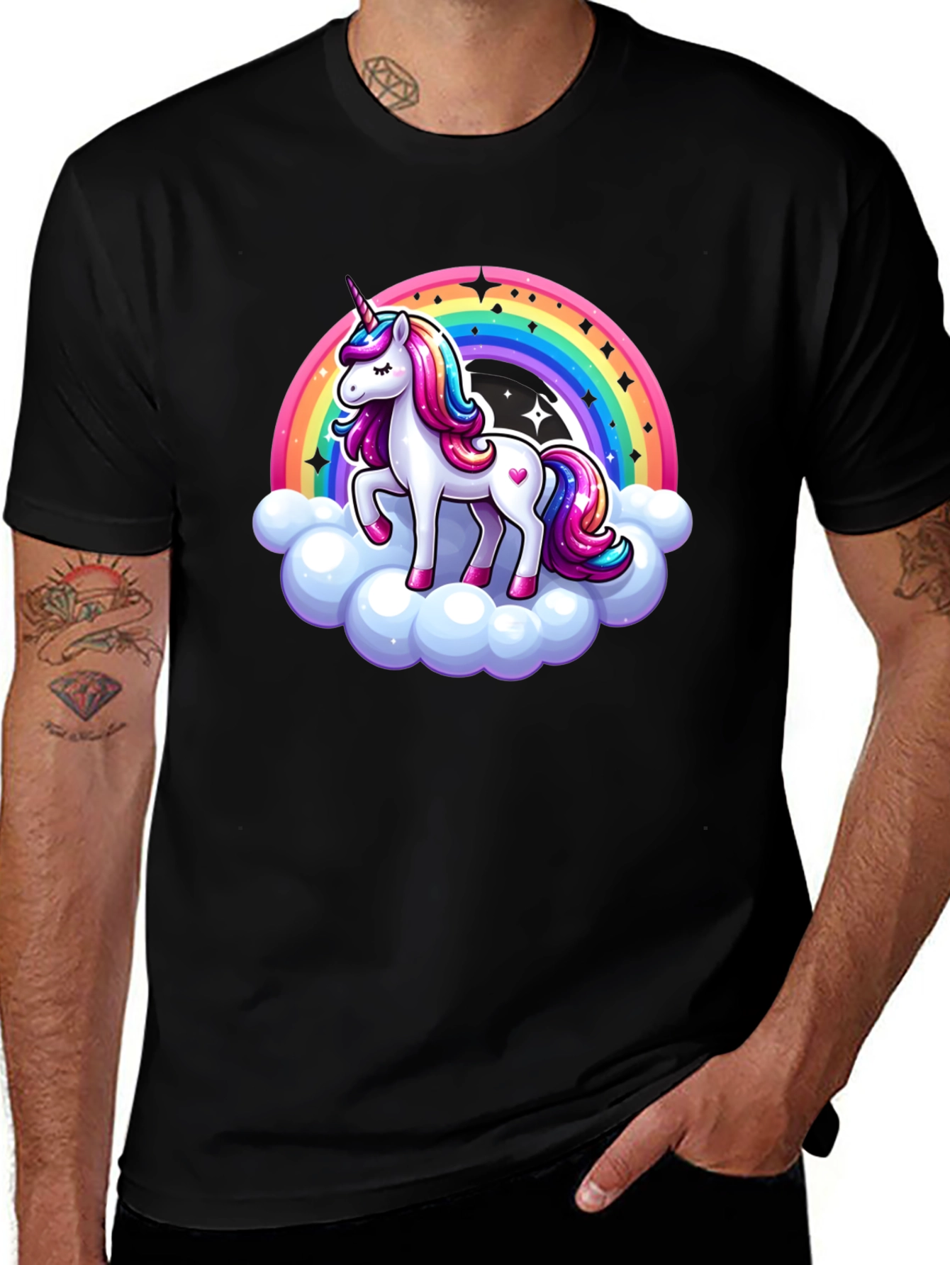 Variant 13 of Rainbow Unicorn Graphic Tee