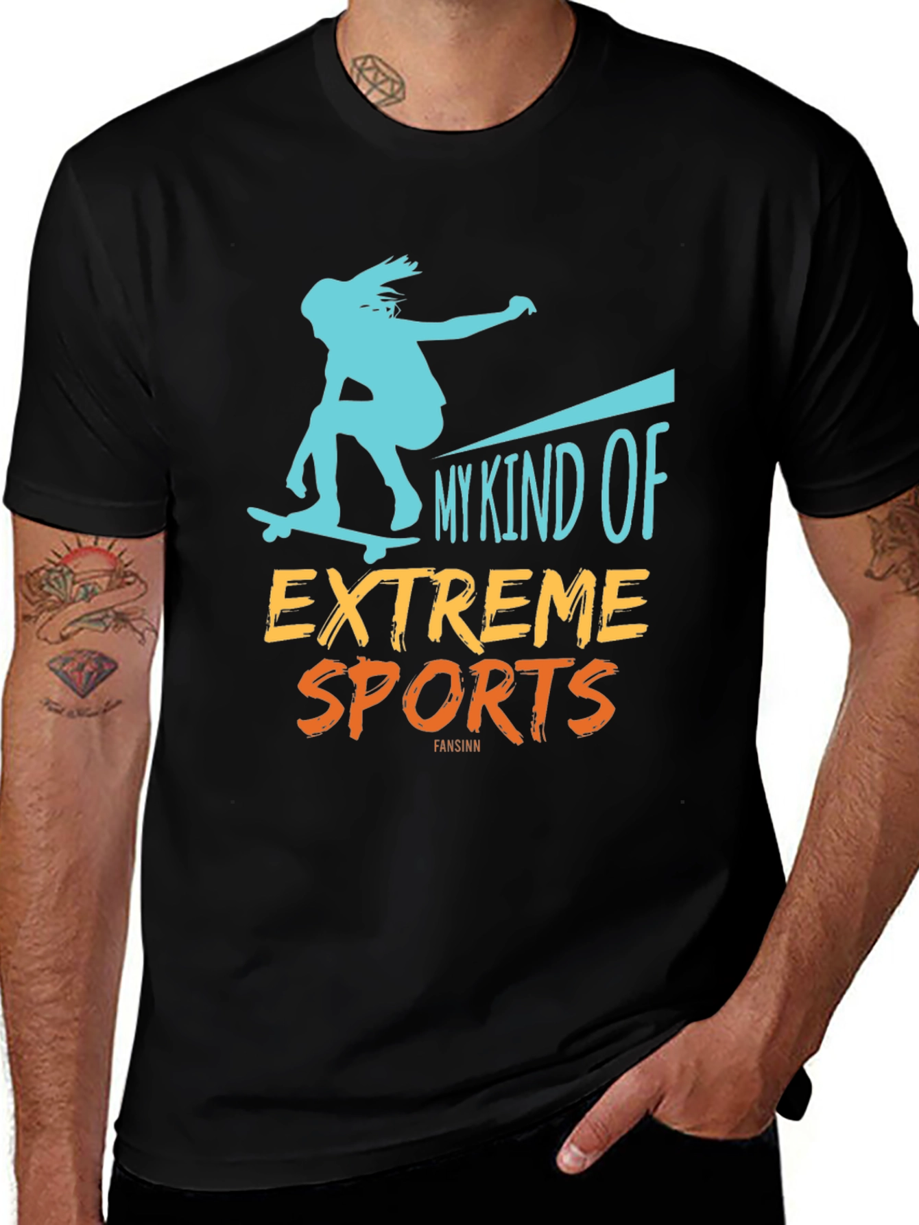 Variant 17 of Skateboarder Tee - My Kind Of Extreme Sports