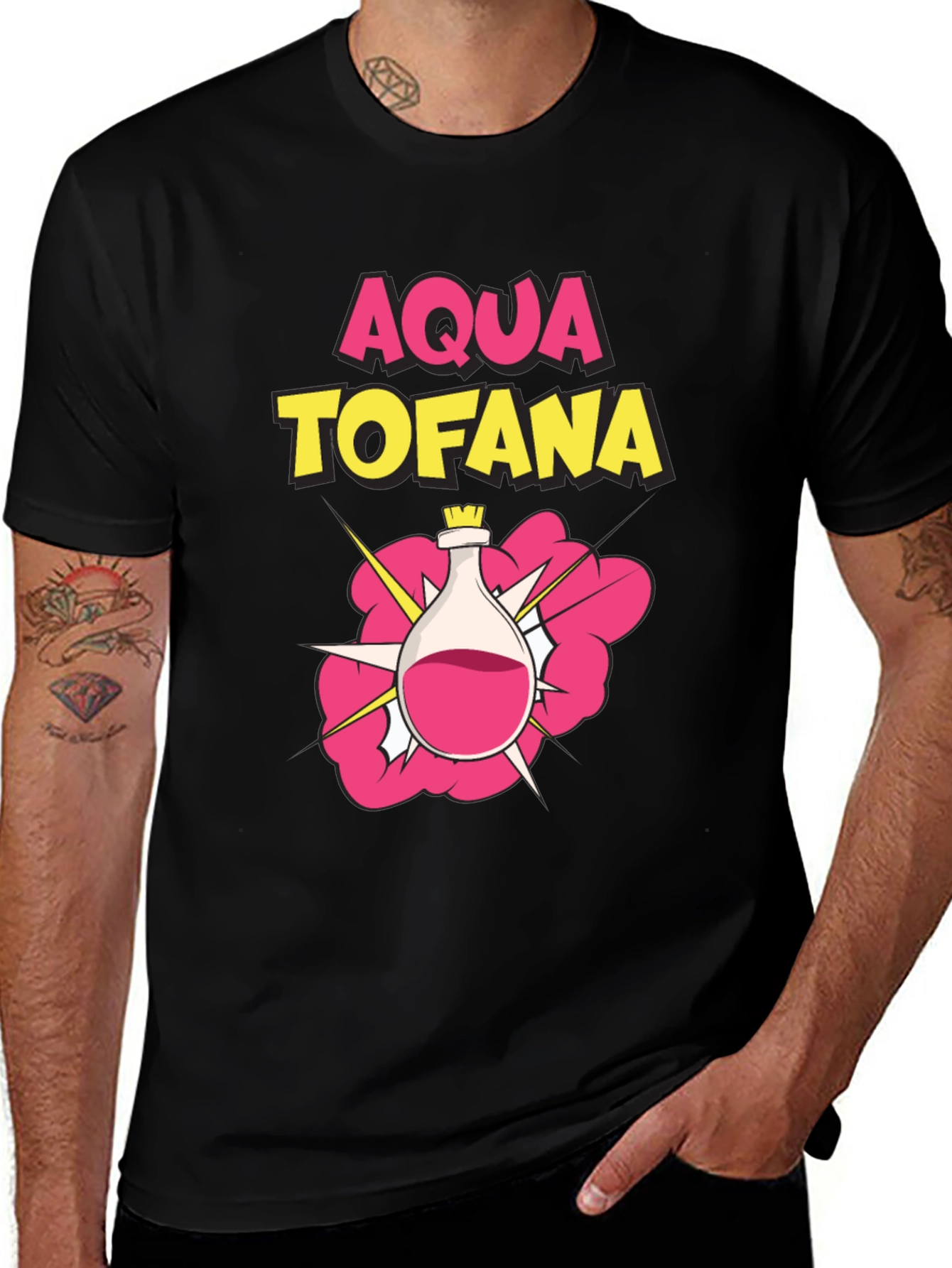 Aqua Tofana Graphic T-Shirt - Poison Flask Tee