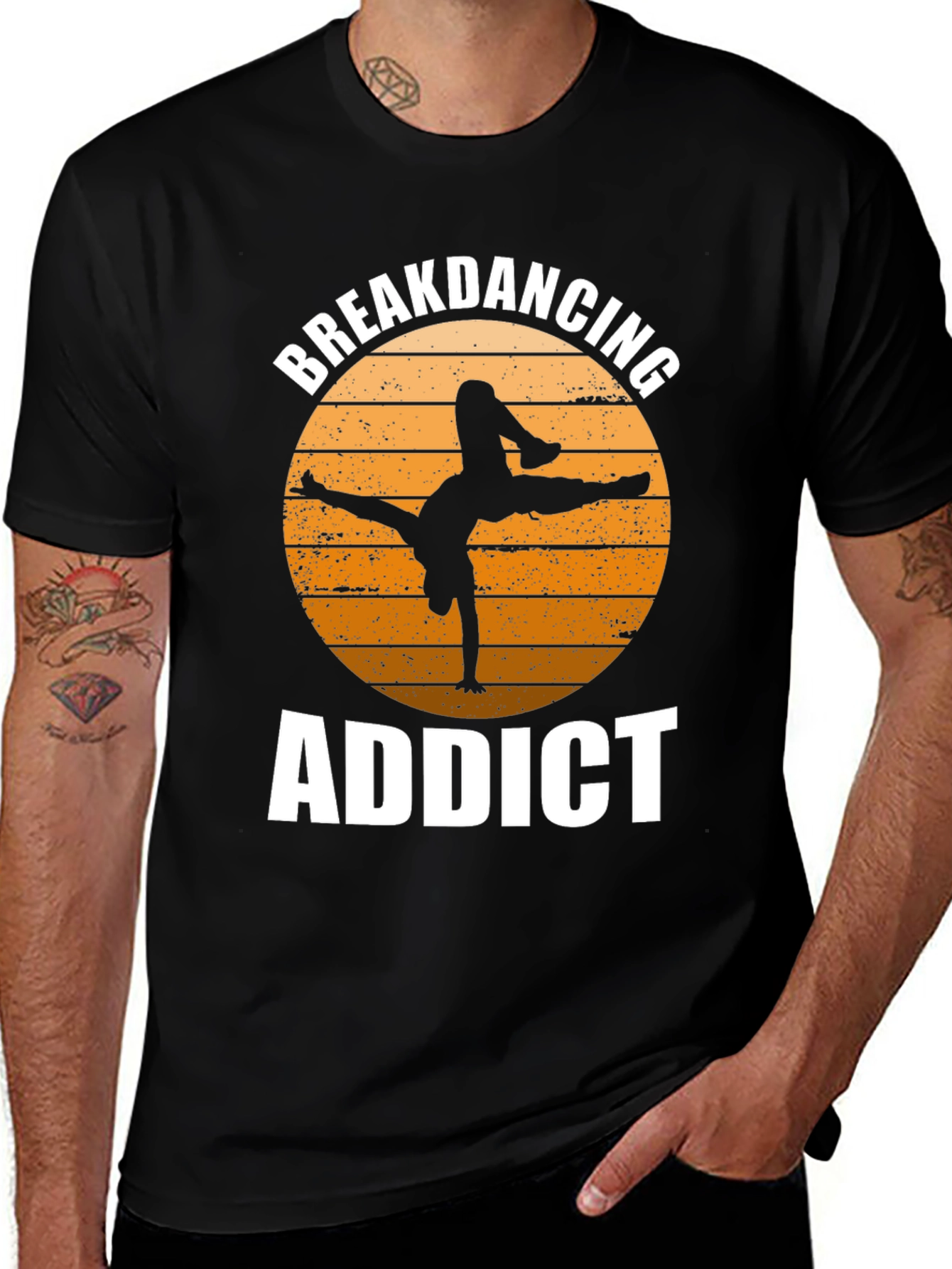 Variant 3 of Breakdancing Addict Graphic Tee