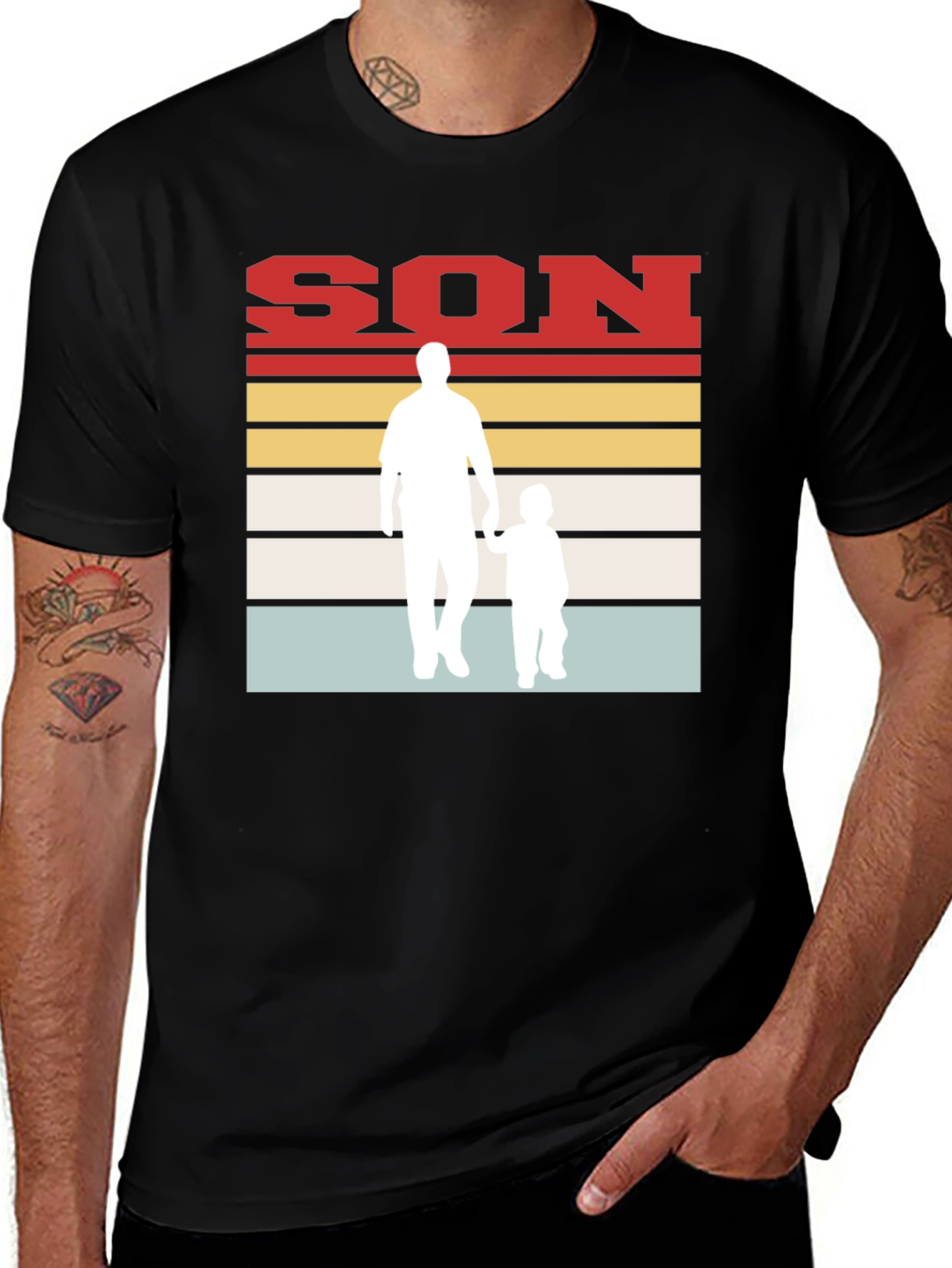 Father and Son Retro T-Shirt