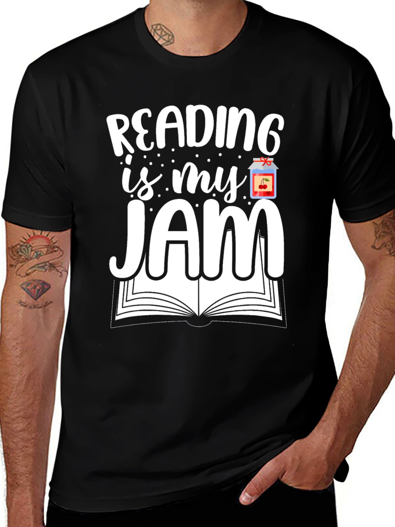 Variant 20 of Reading Is My Jam Book Lover T-Shirt