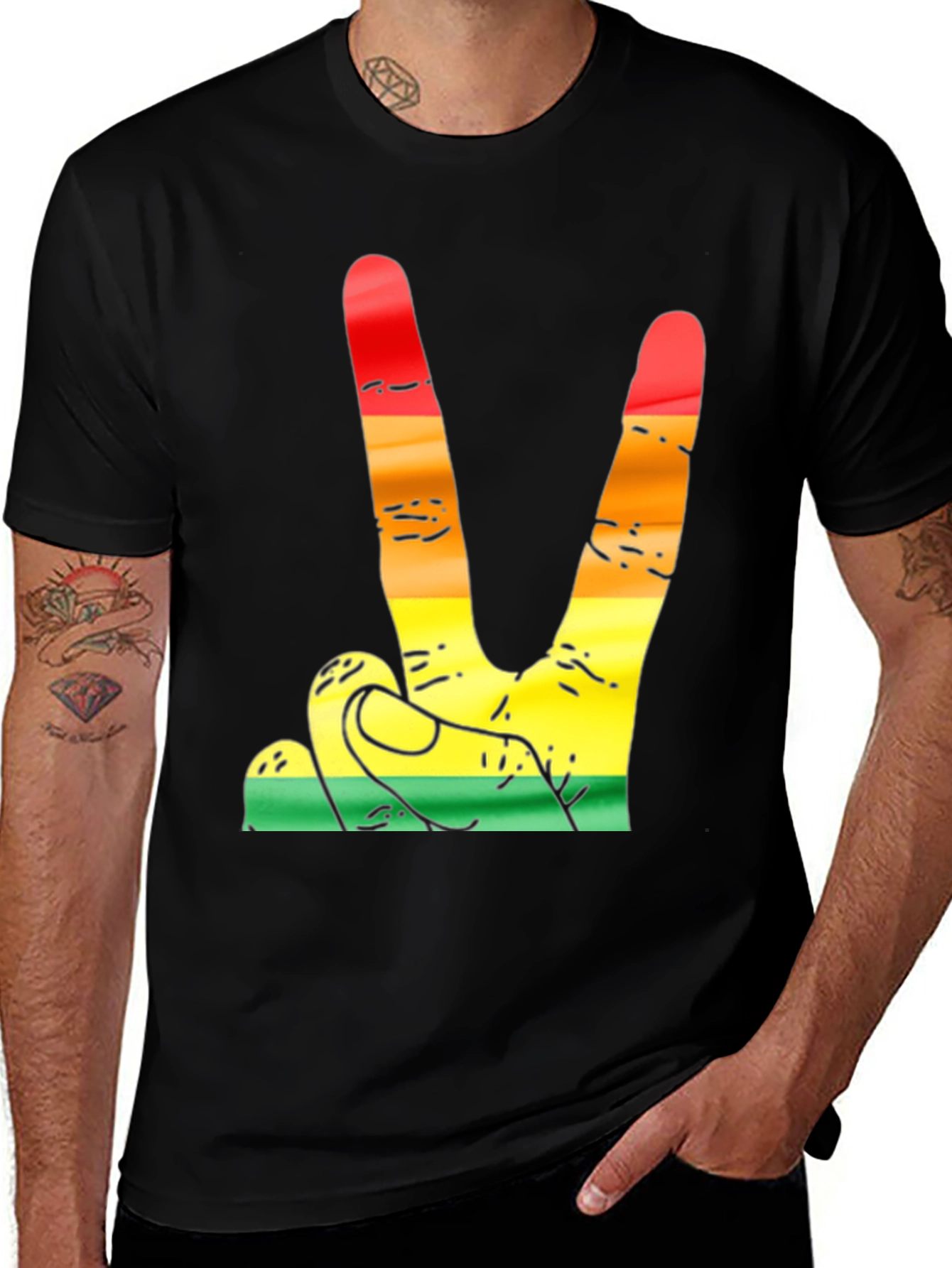 Variant 16 of Peace Sign Graphic Tee