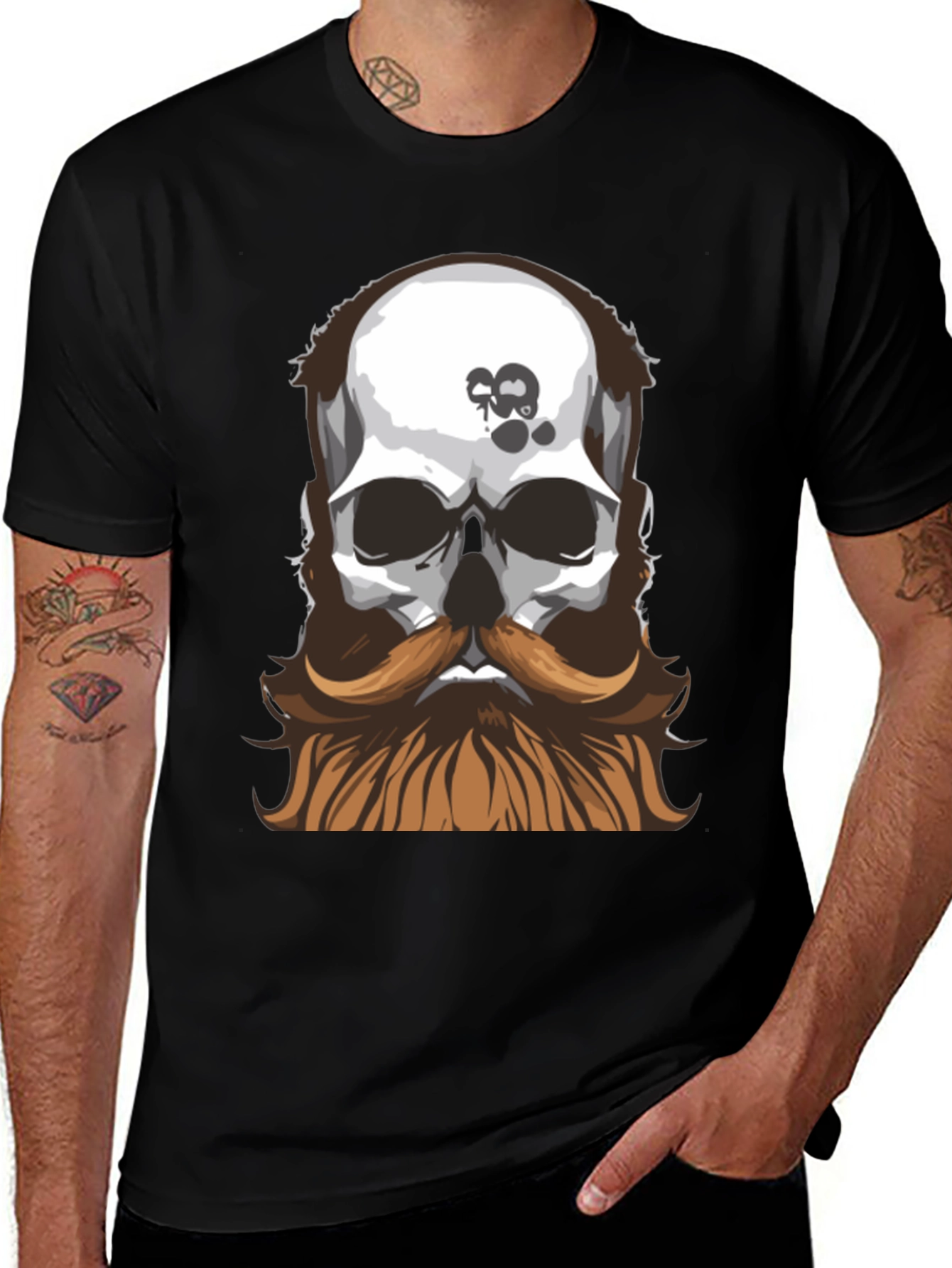 Variant 22 of Bearded Skull T-Shirt - Unique Graphic Tee