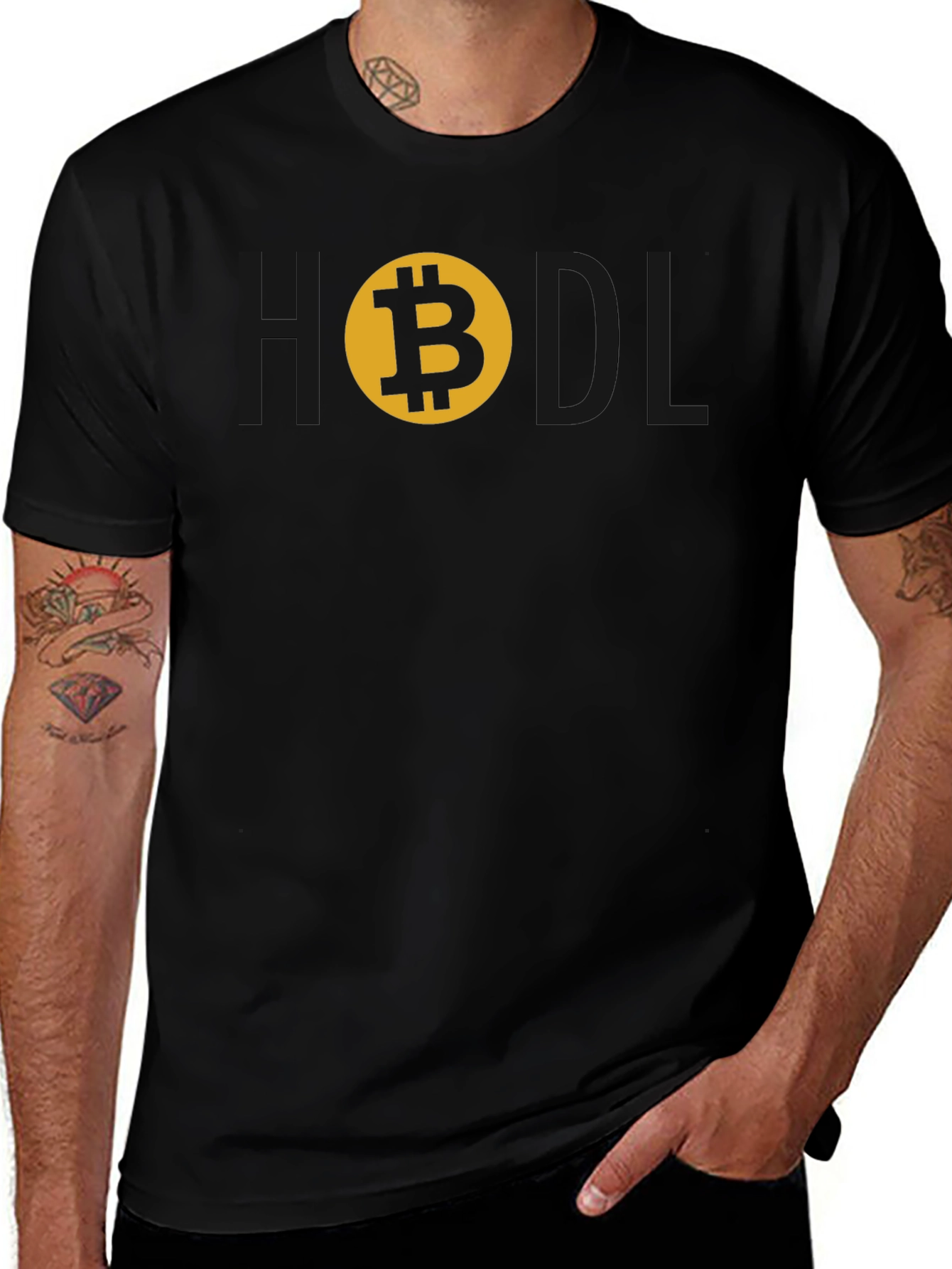 HODL Bitcoin Crypto T-Shirt - Black