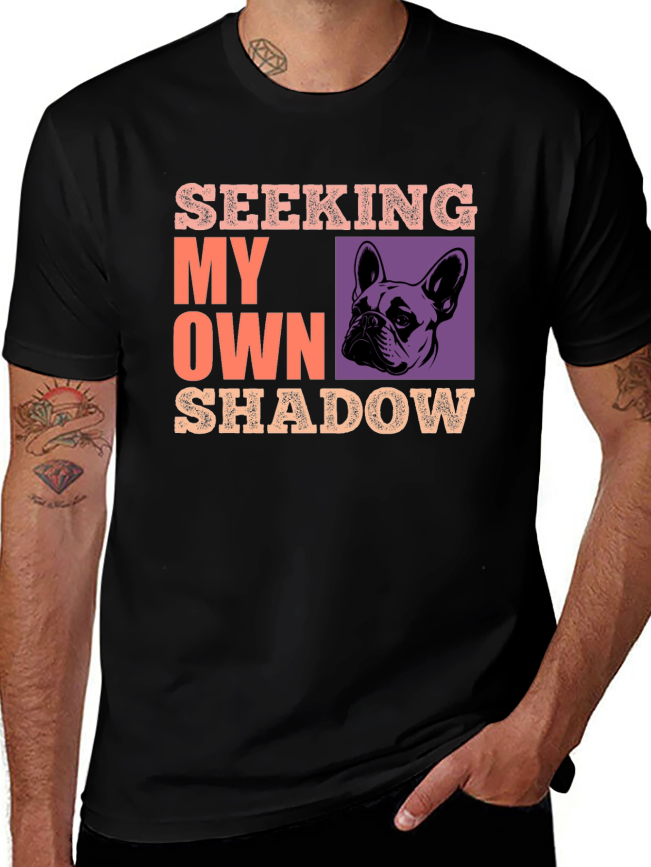 Variant 13 of Seeking My Own Shadow Dog Graphic T-Shirt