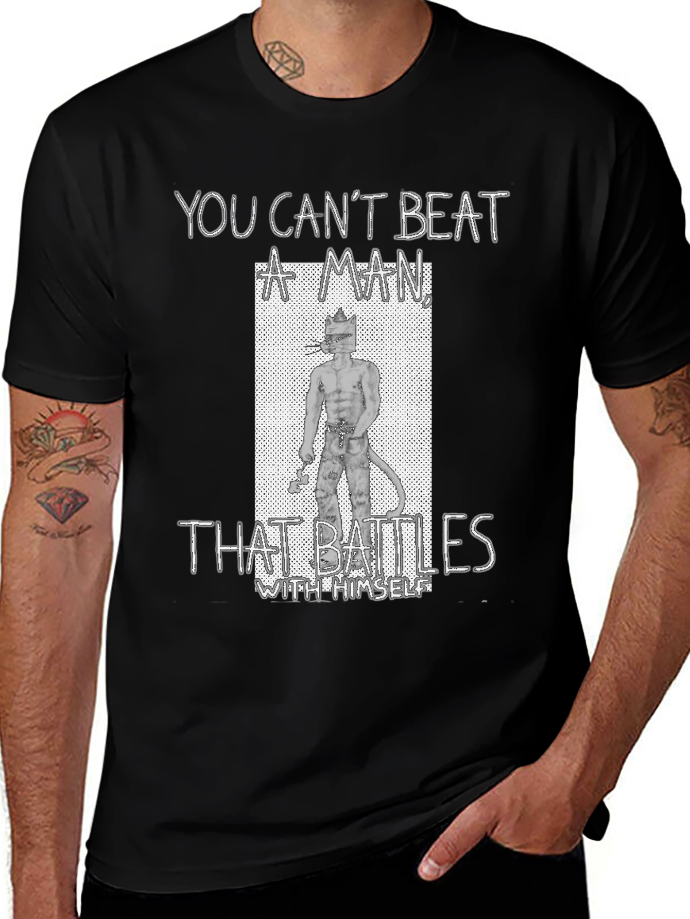 Variant 23 of You Can't Beat A Man T-Shirt