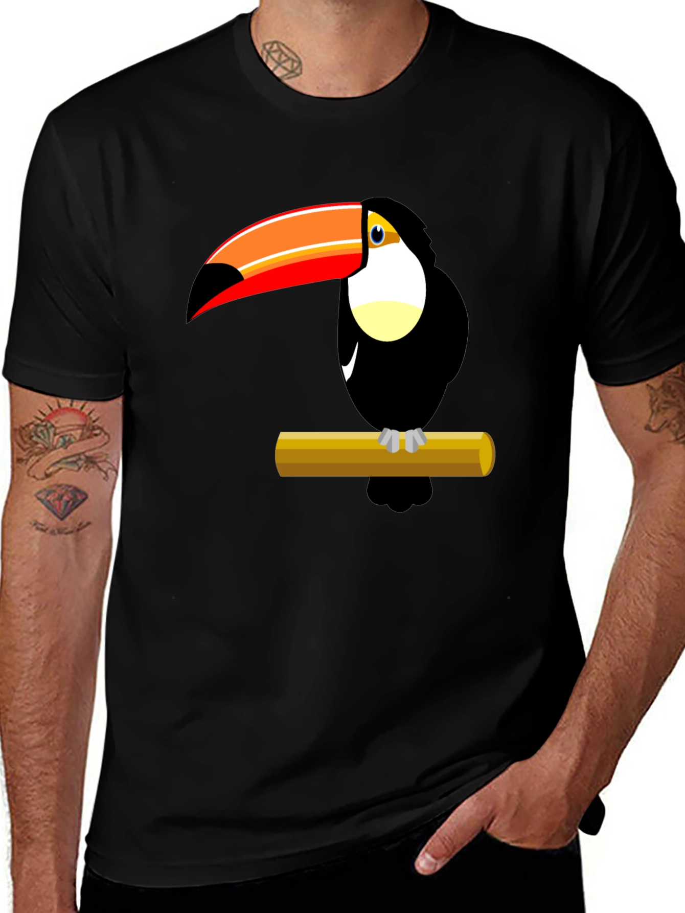 Variant 18 of Toucan Graphic T-Shirt - Tropical Bird Tee