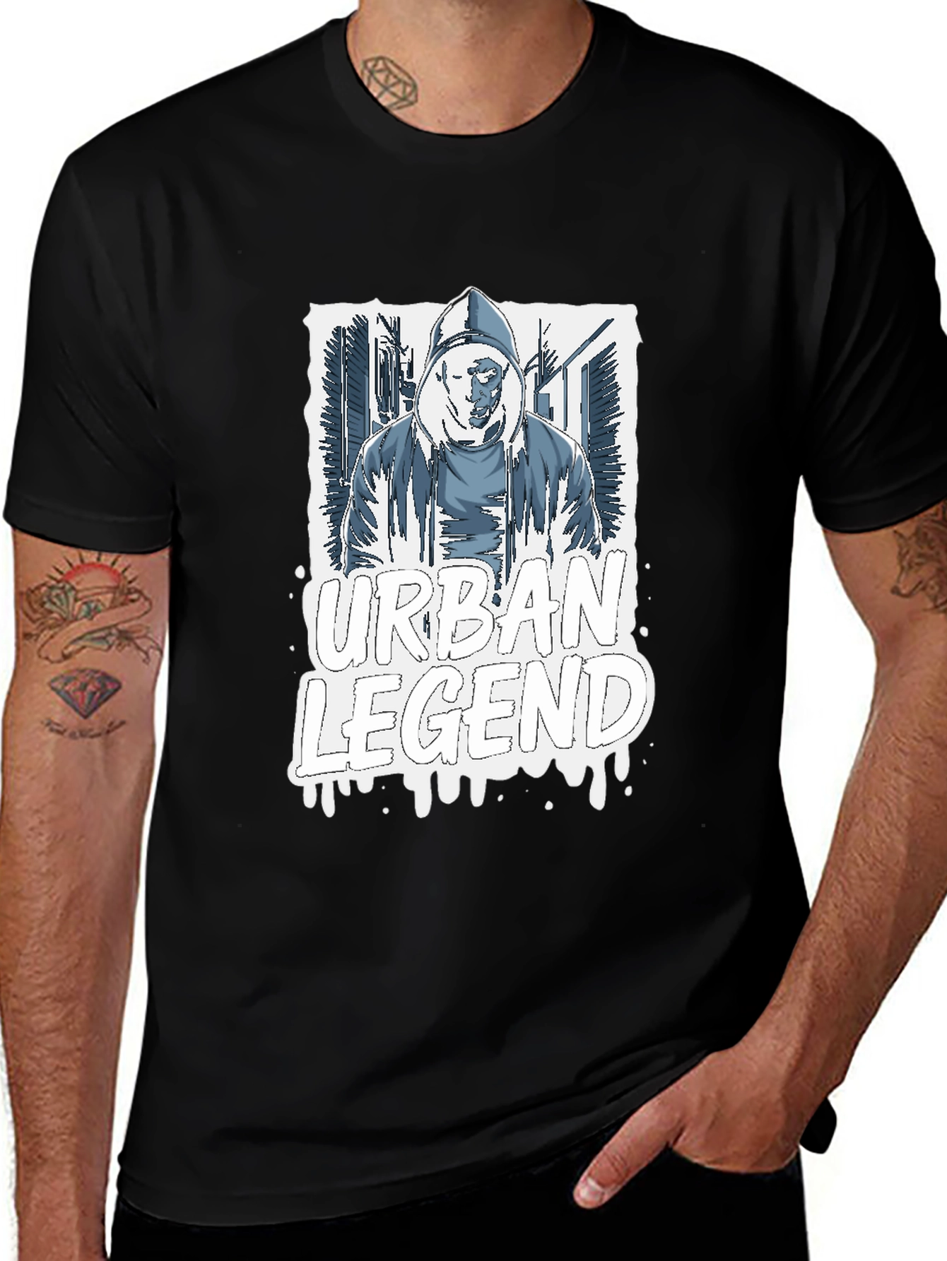Variant 6 of Urban Legend Graphic Print T-Shirt - Casual Wear