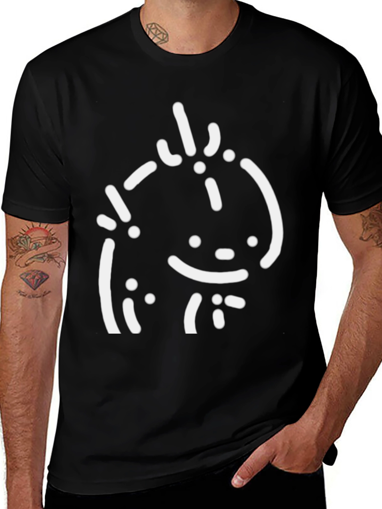 Variant 24 of Abstract Graphic Black T-Shirt