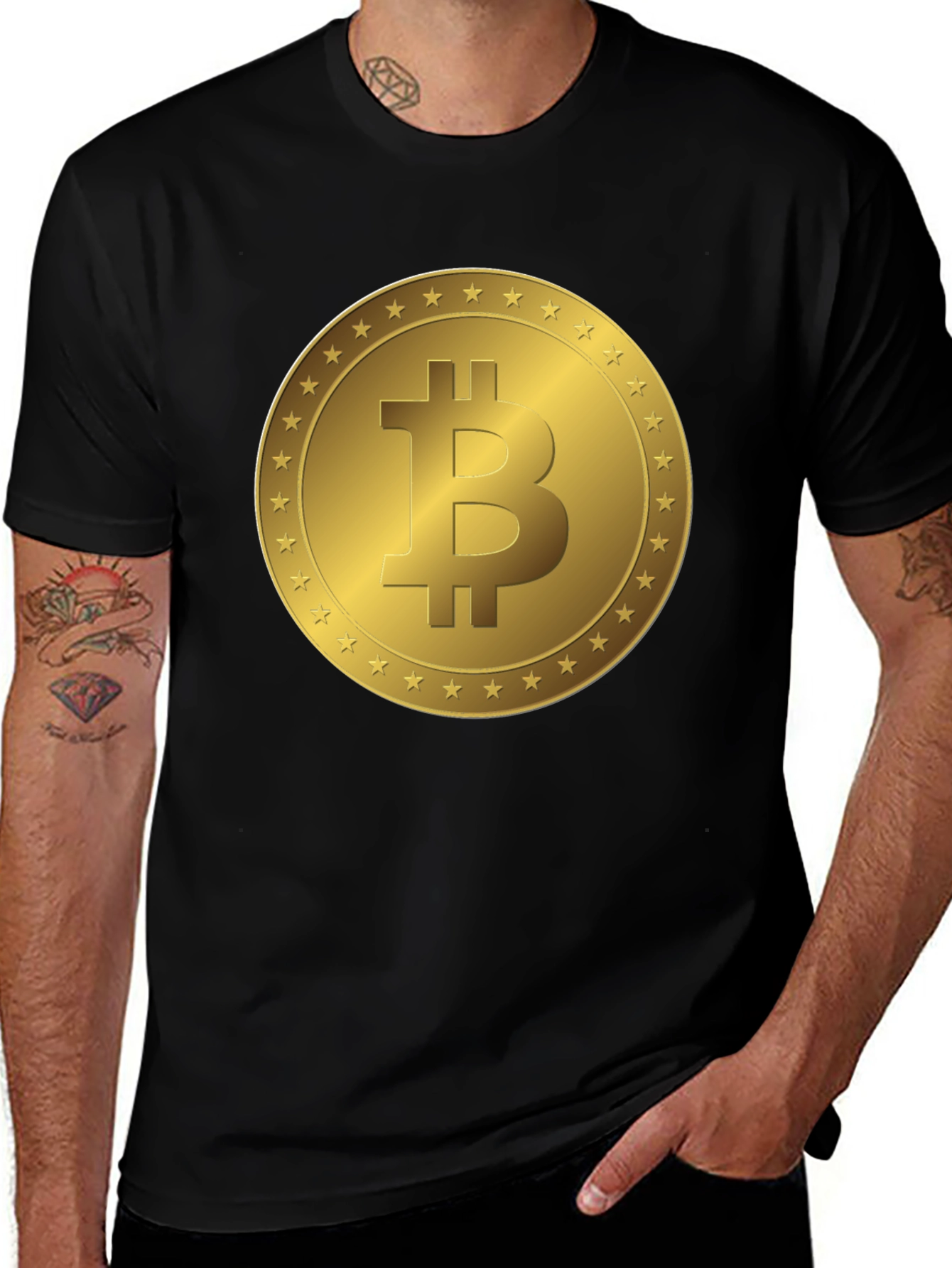 Bitcoin T-Shirt - Gold Coin Design
