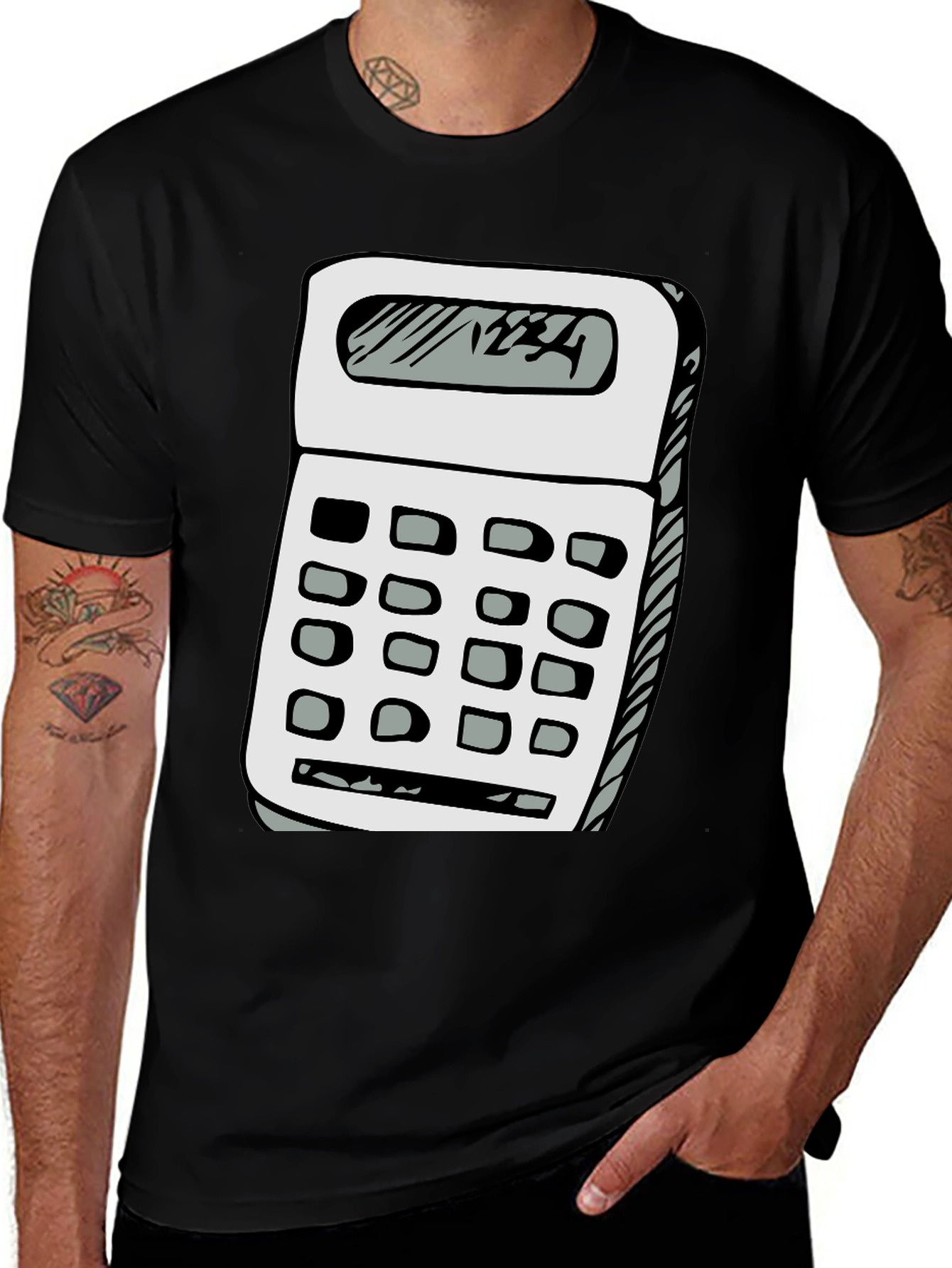 Variant 12 of Calculator Graphic Tee - Geek Chic
