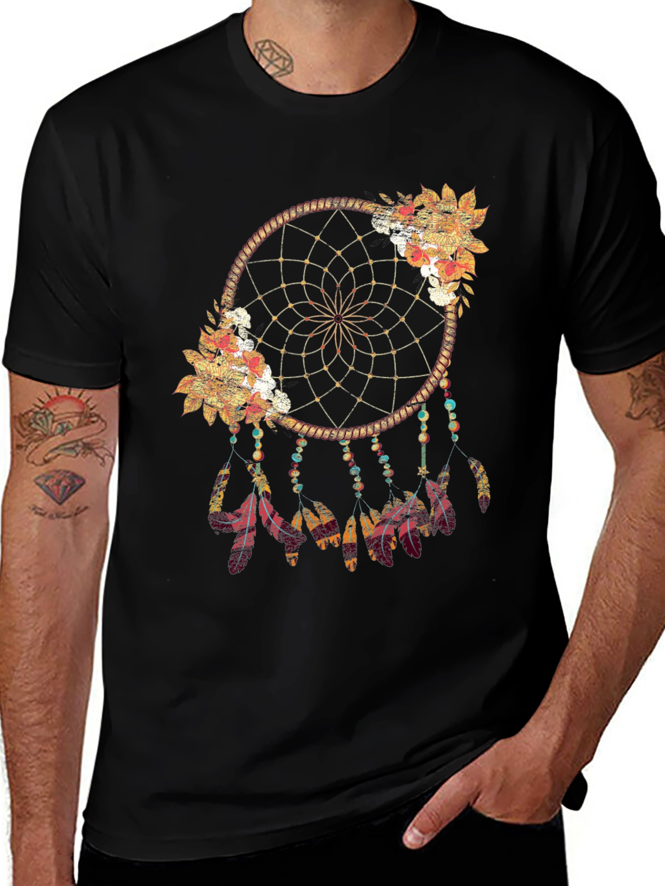 Dreamcatcher Graphic Tee - Bohemian Style