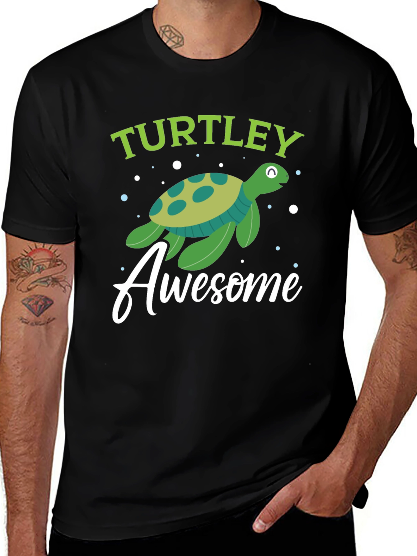 Variant 2 of Turtle Awesome Graphic T-Shirt