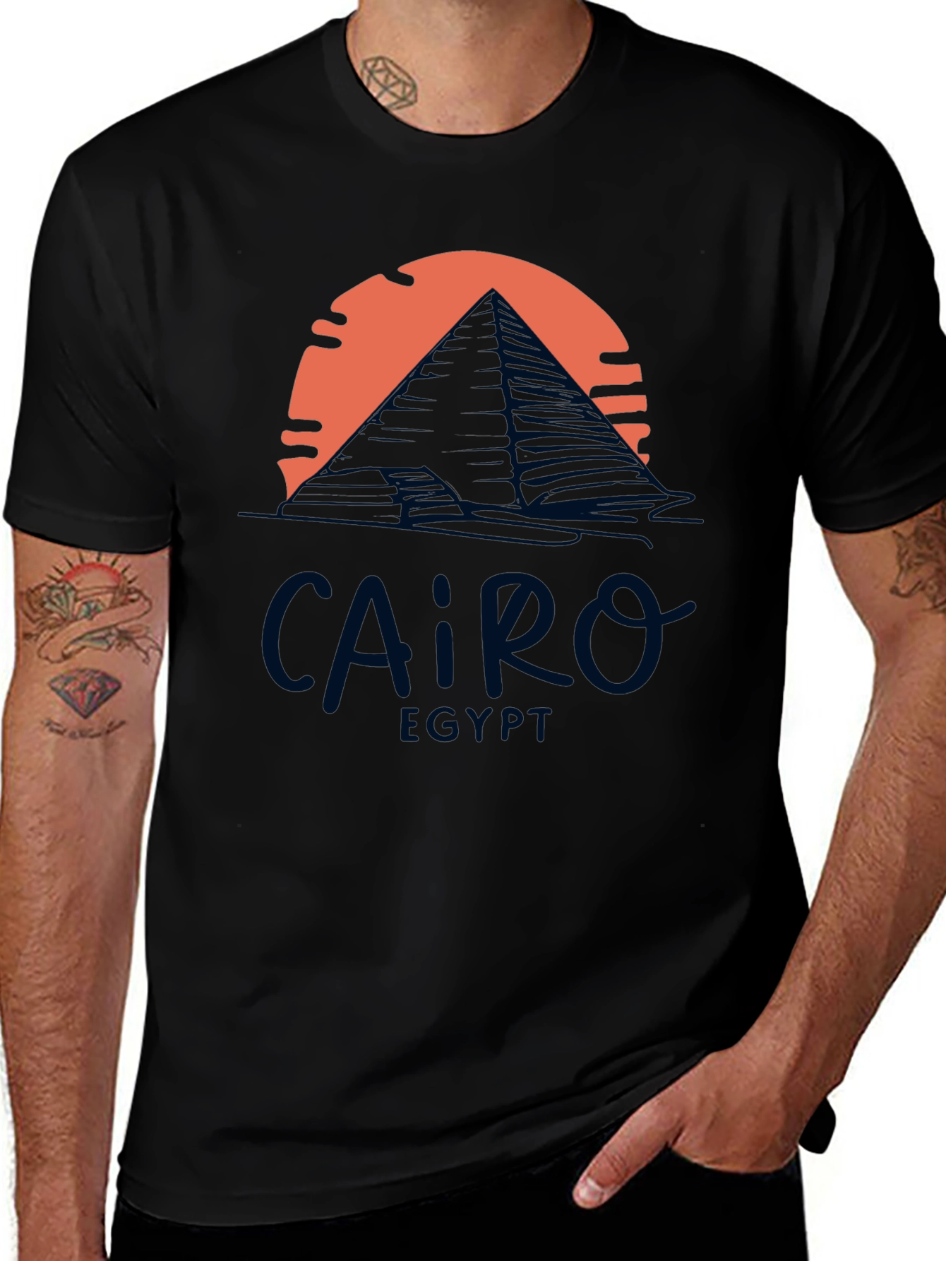 Cairo Egypt Pyramid Graphic T-Shirt