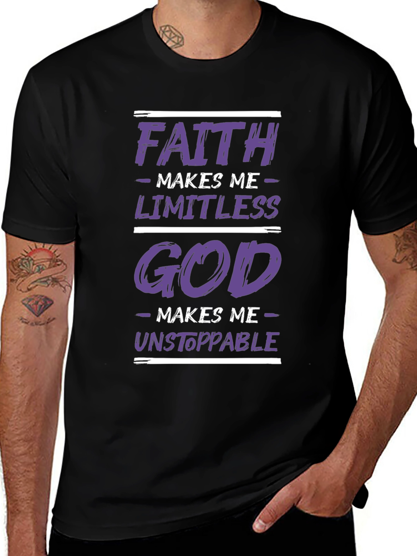 Variant 6 of Faith God T-Shirt - Limitless Unstoppable