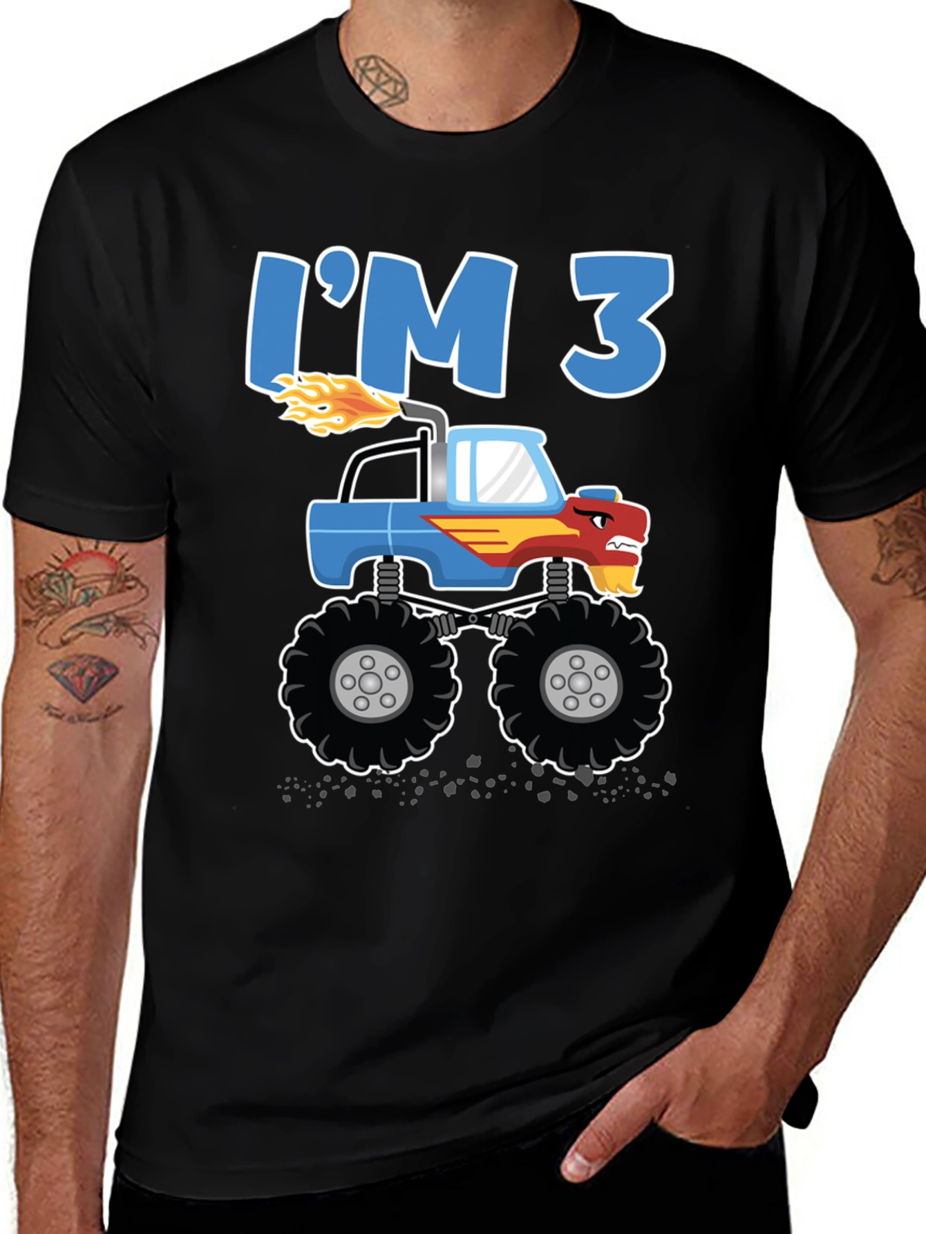 Variant 11 of I'm 3 Monster Truck Birthday T-Shirt