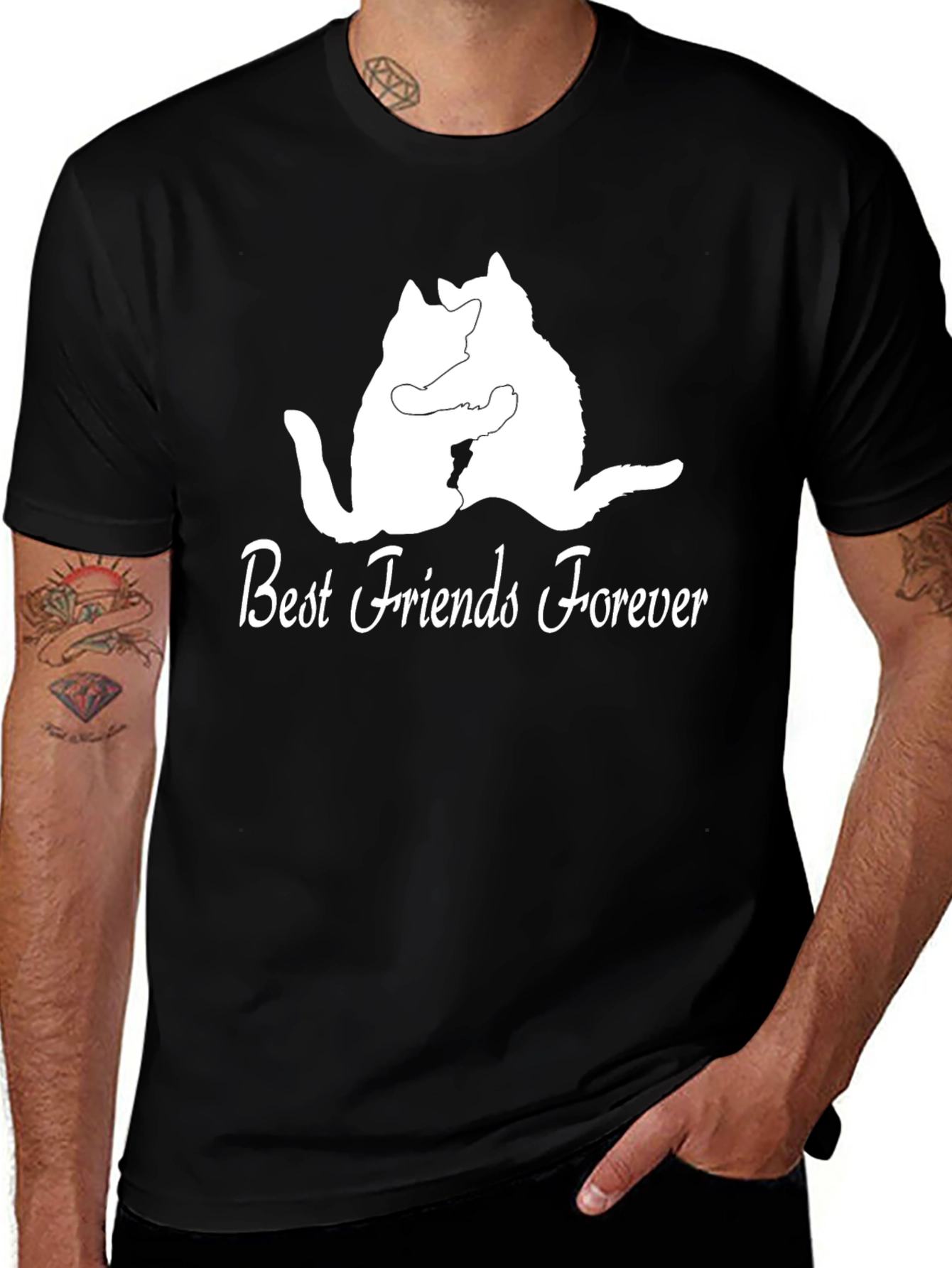 Variant 28 of Best Friends Forever Black T-Shirt