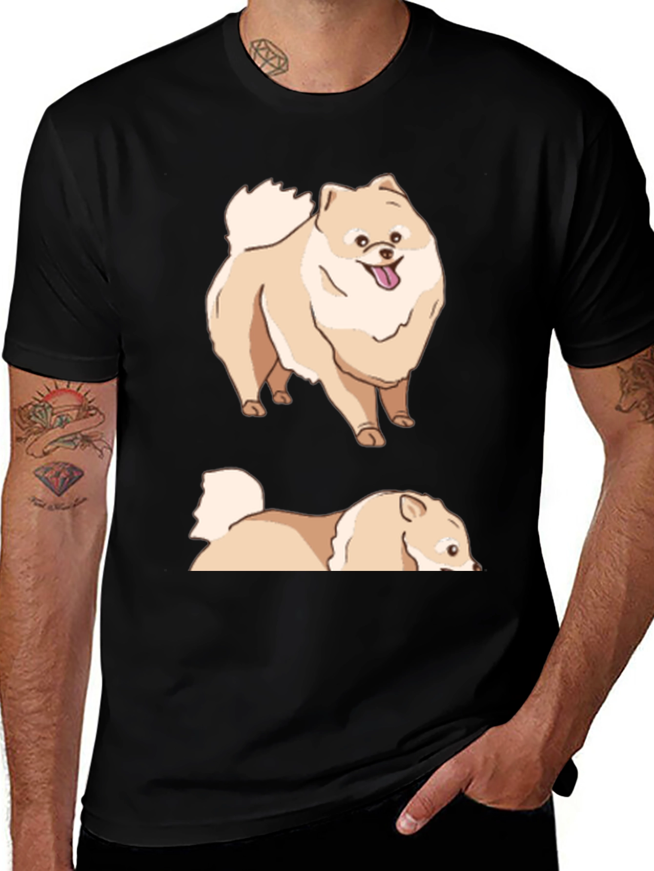 Cute Pomeranian Dog T-Shirt
