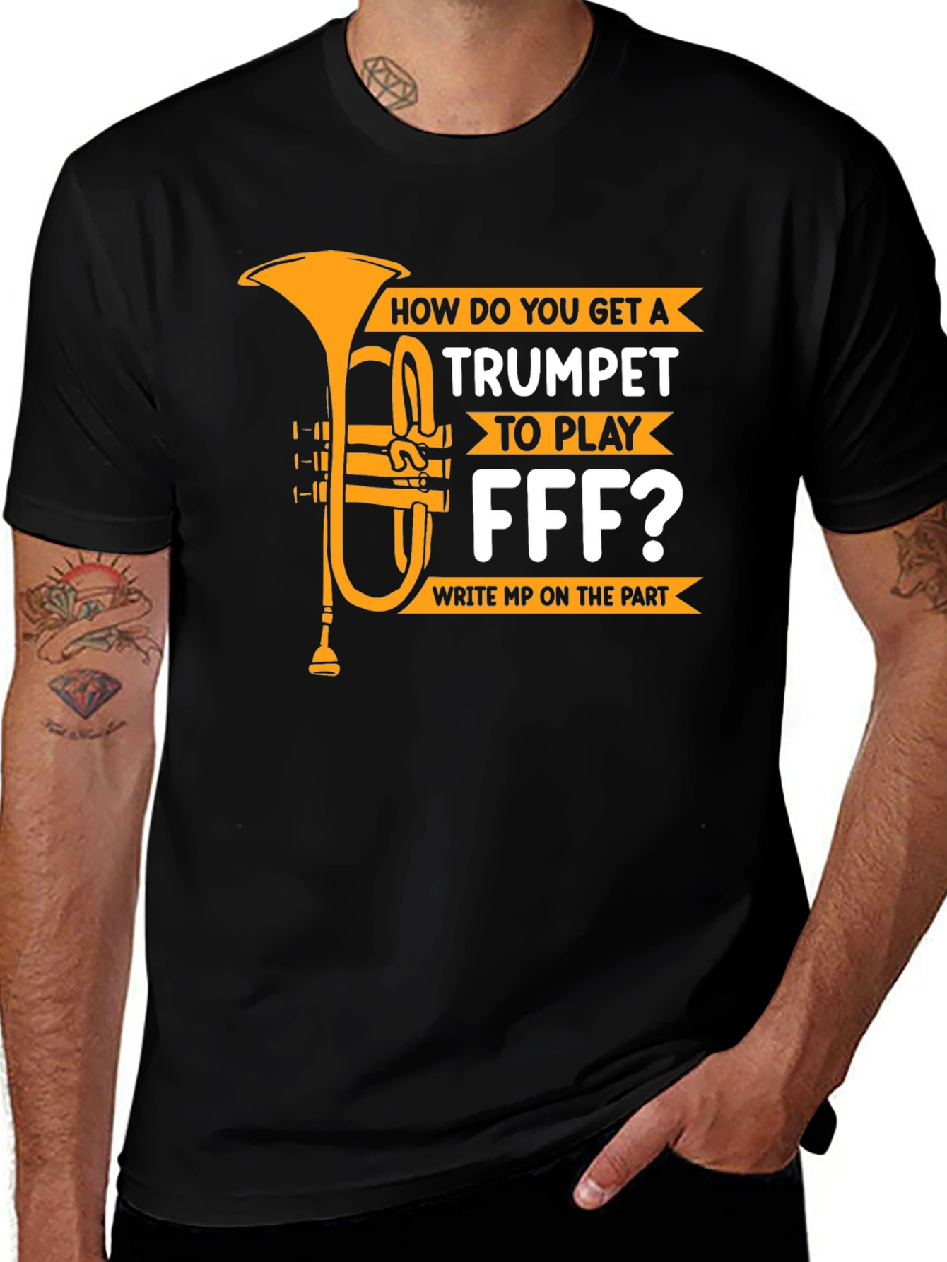 Variant 3 of Trumpet FFF Funny Music T-Shirt