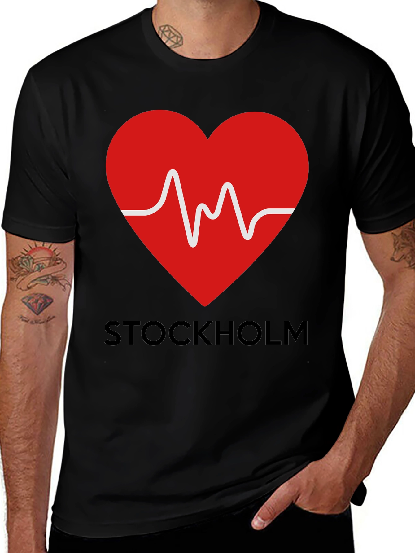 Variant 25 of Stockholm Heartbeat Graphic Tee