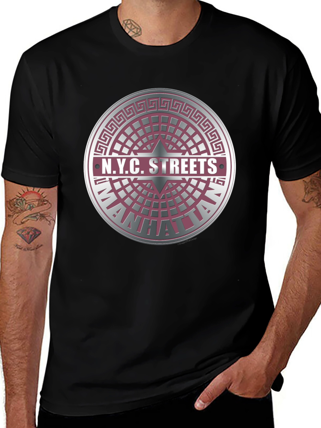 Variant 14 of NYC Streets Manhattan Graphic T-Shirt