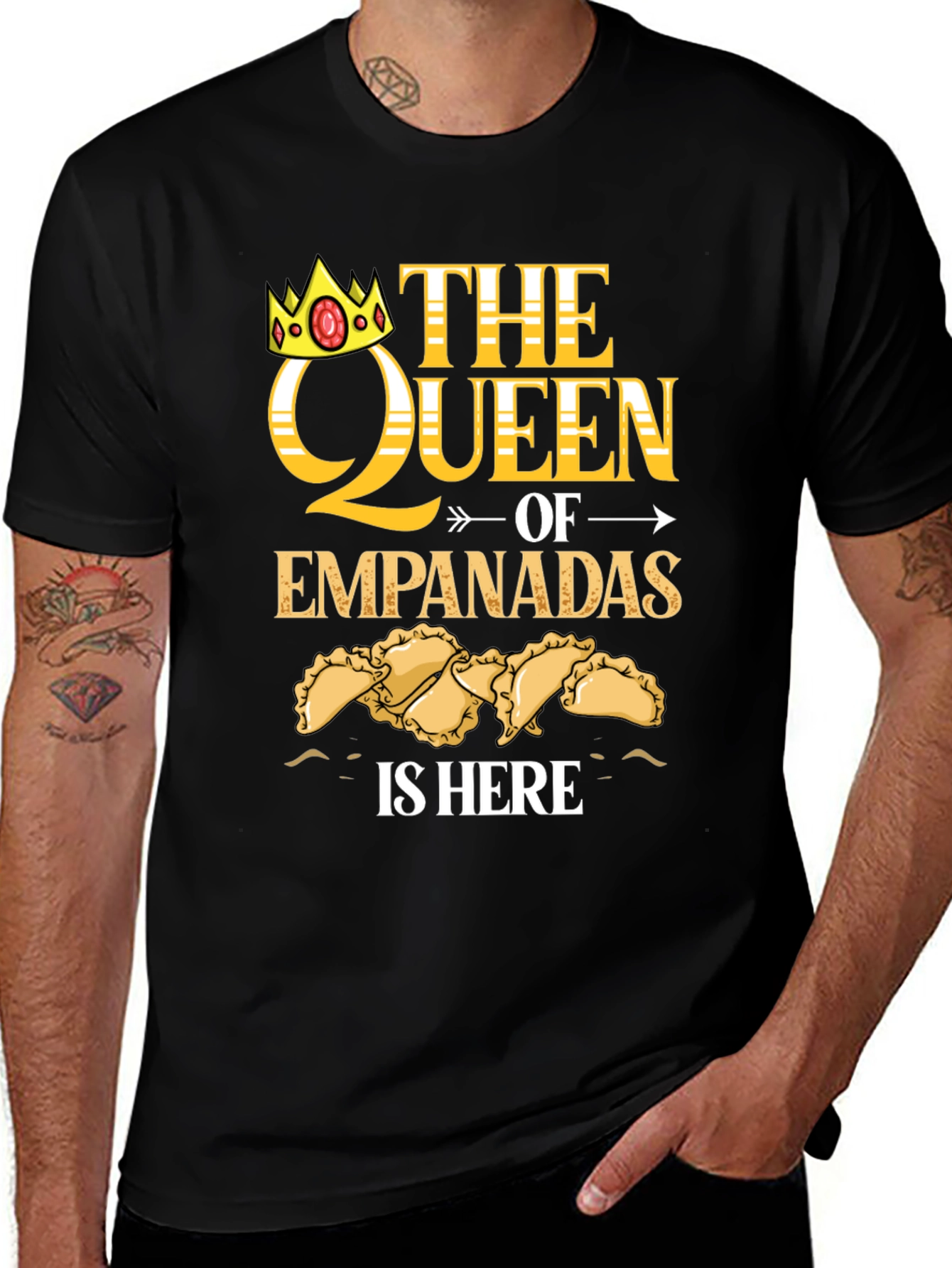 Queen of Empanadas Graphic T-Shirt - Foodie Tee