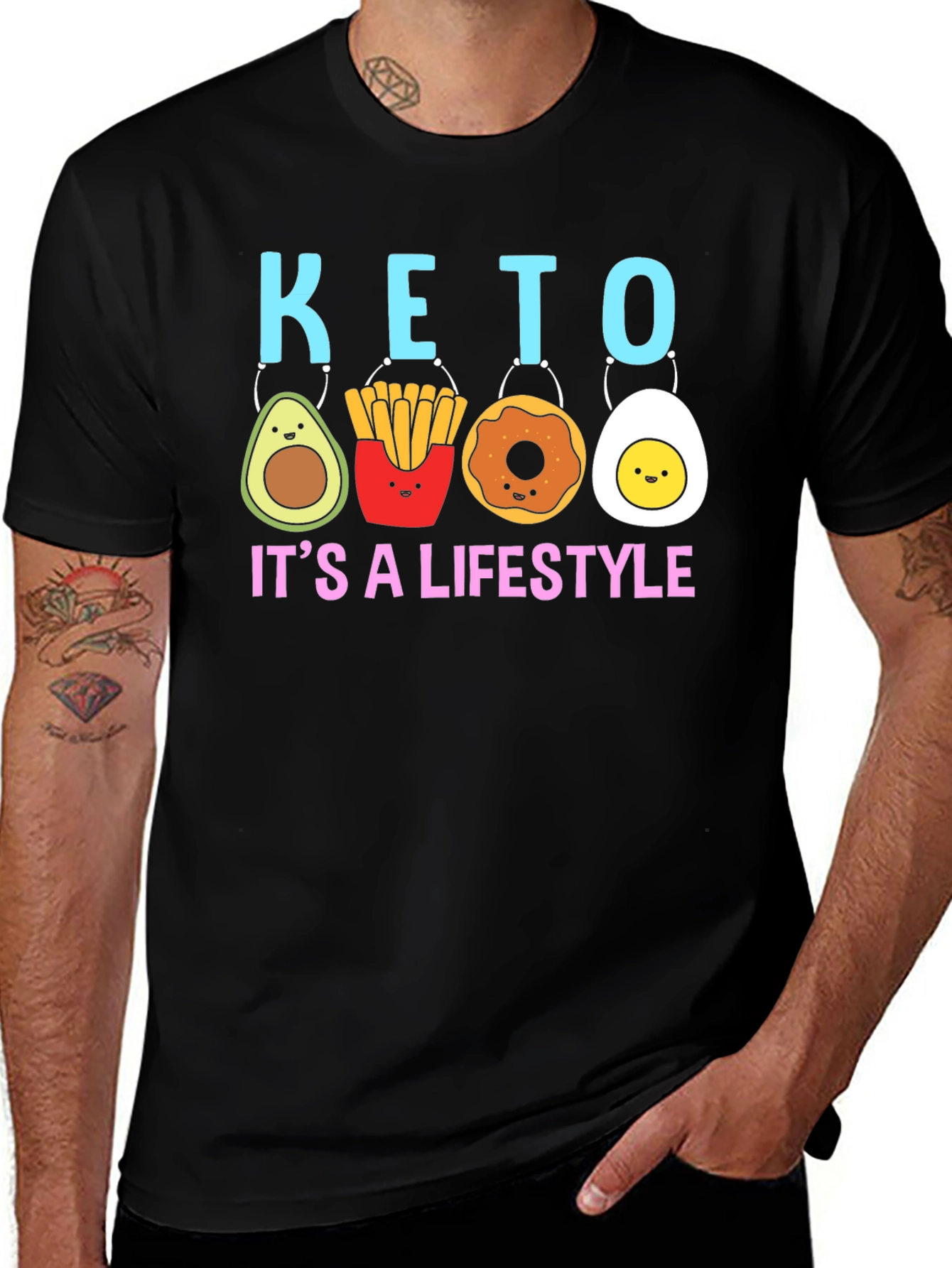 Variant 30 of Keto Lifestyle Graphic T-Shirt