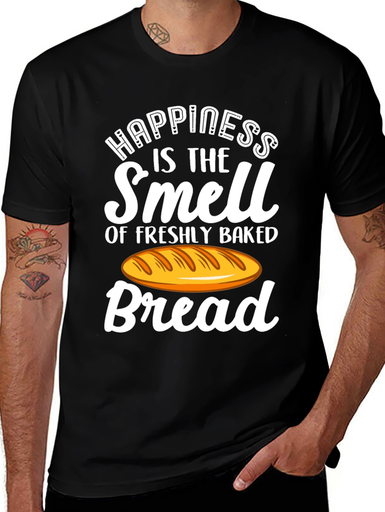 Variant 22 of Happiness is Bread T-Shirt