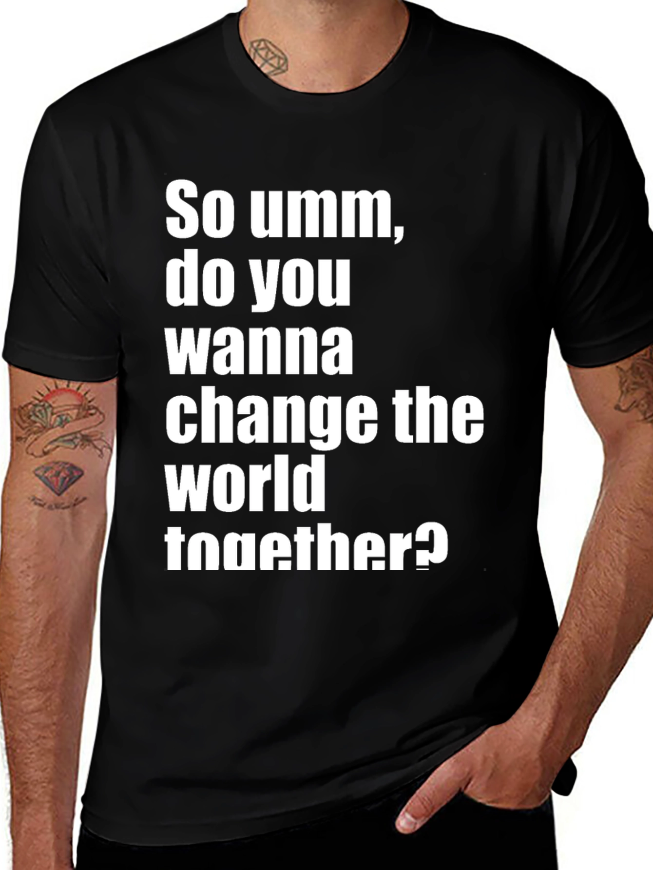 Variant 28 of Change the World T-Shirt - Motivational Graphic Tee