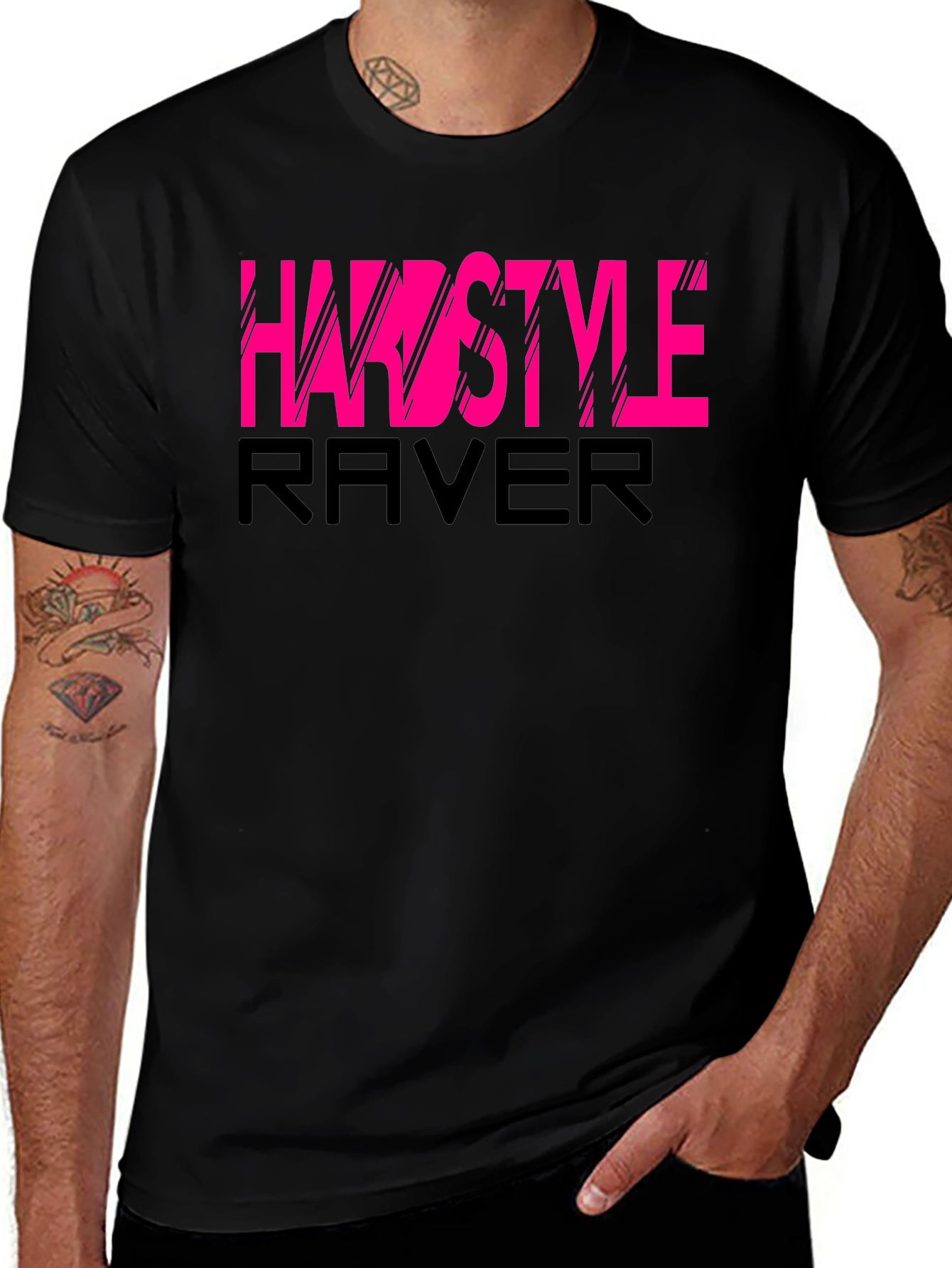 Hairstyle Raver Graphic Tee - Black