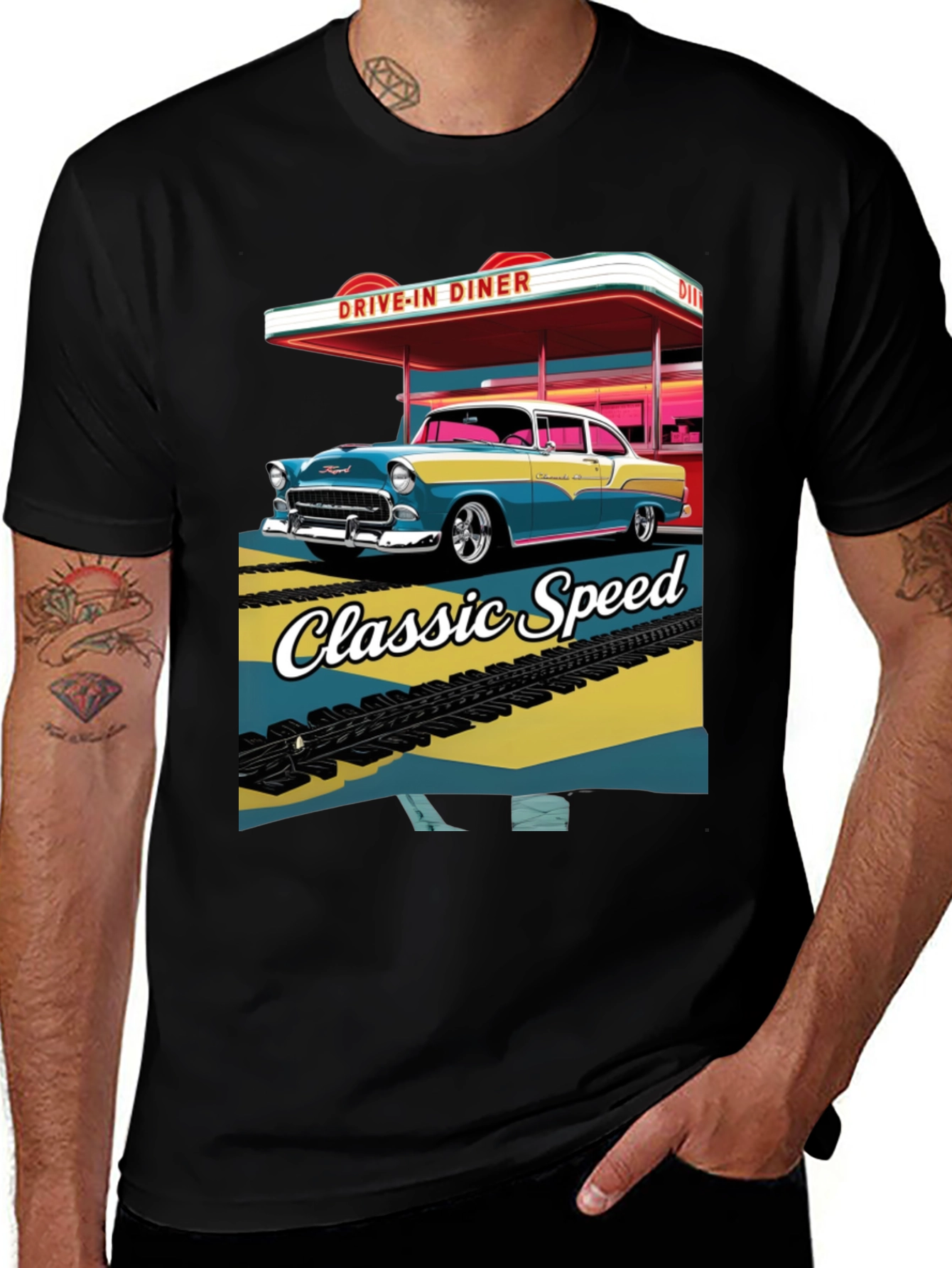 Variant 11 of Classic Speed Diner Graphic T-Shirt