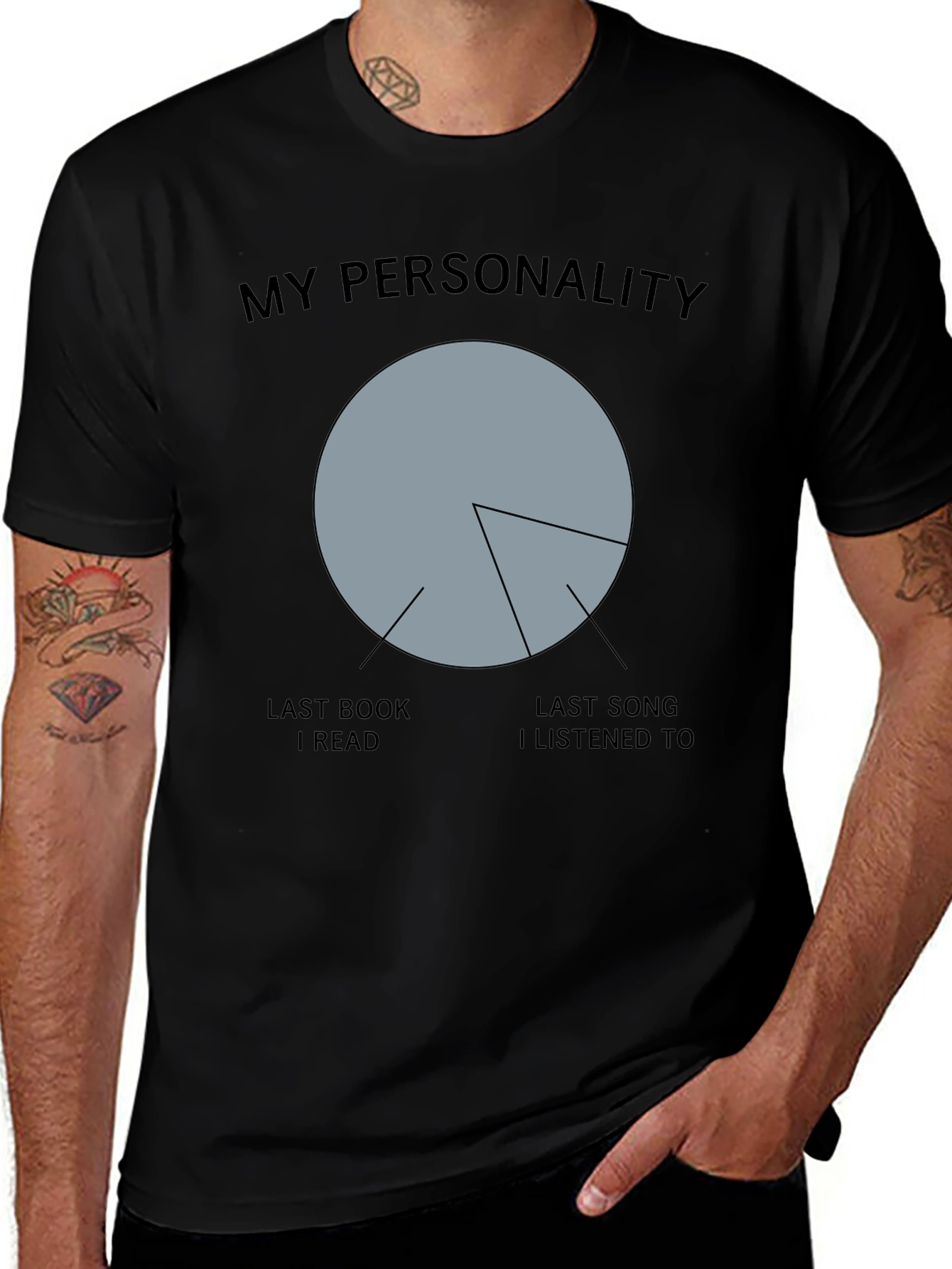 Variant 23 of My Personality T-Shirt - Book & Music Lover Tee