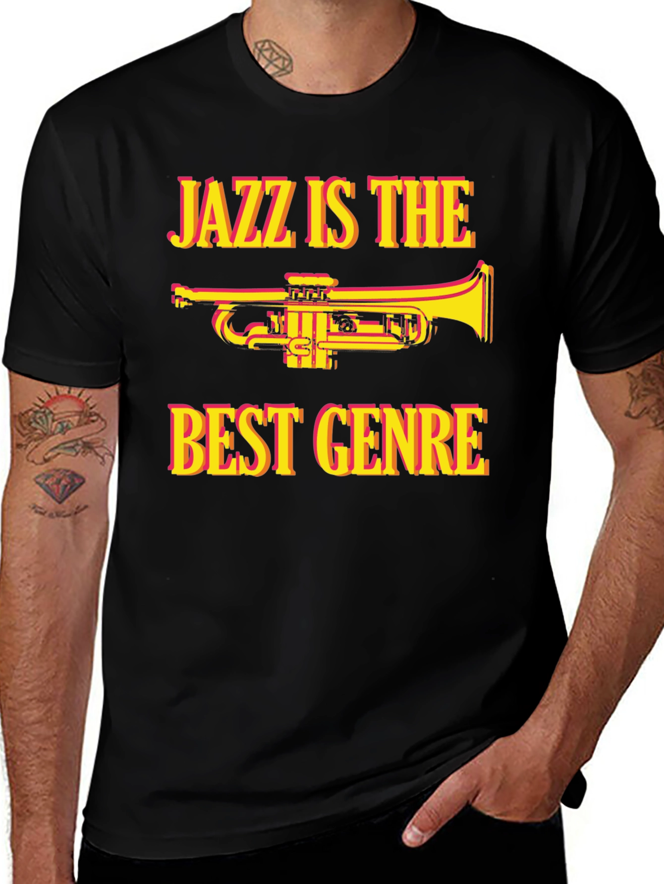 Variant 4 of Jazz is the Best Genre T-Shirt - Music Lover Tee
