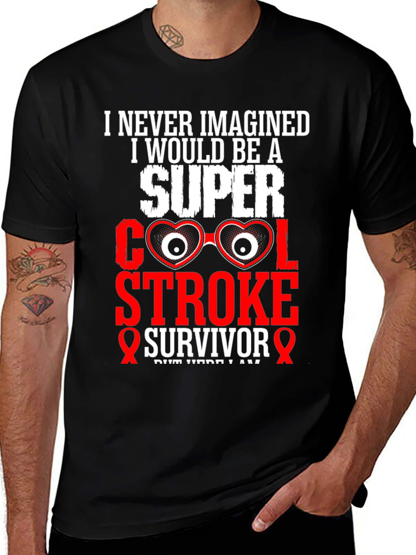Variant 28 of Super Cool Stroke Survivor T-Shirt