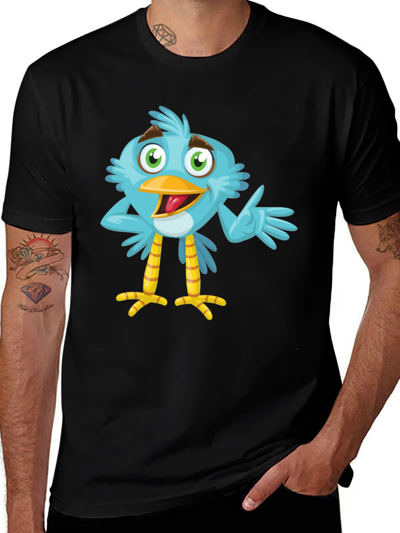 Variant 19 of Cartoon Bird Graphic T-Shirt