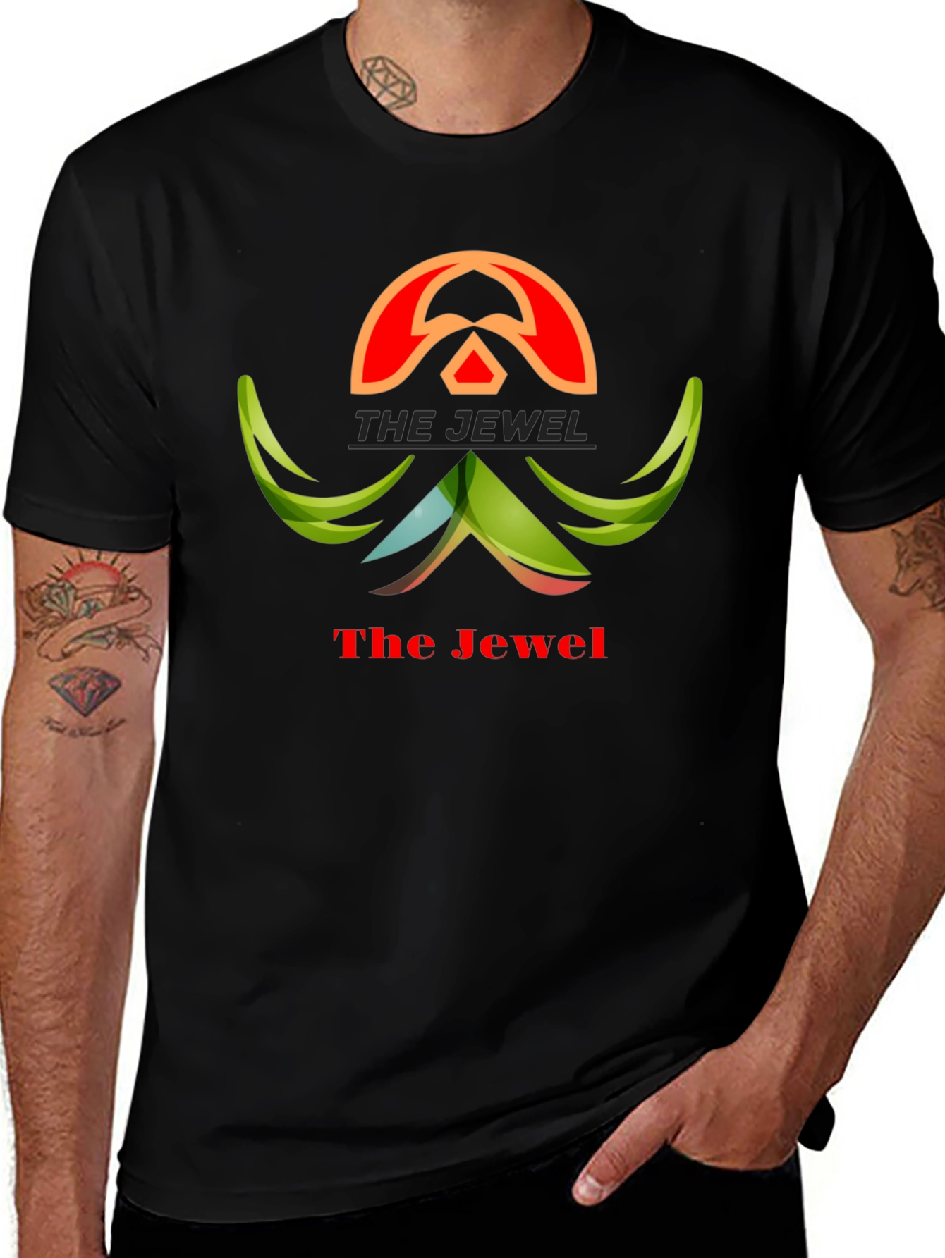 Variant 5 of The Jewel Black Graphic Tee - Stylish Design