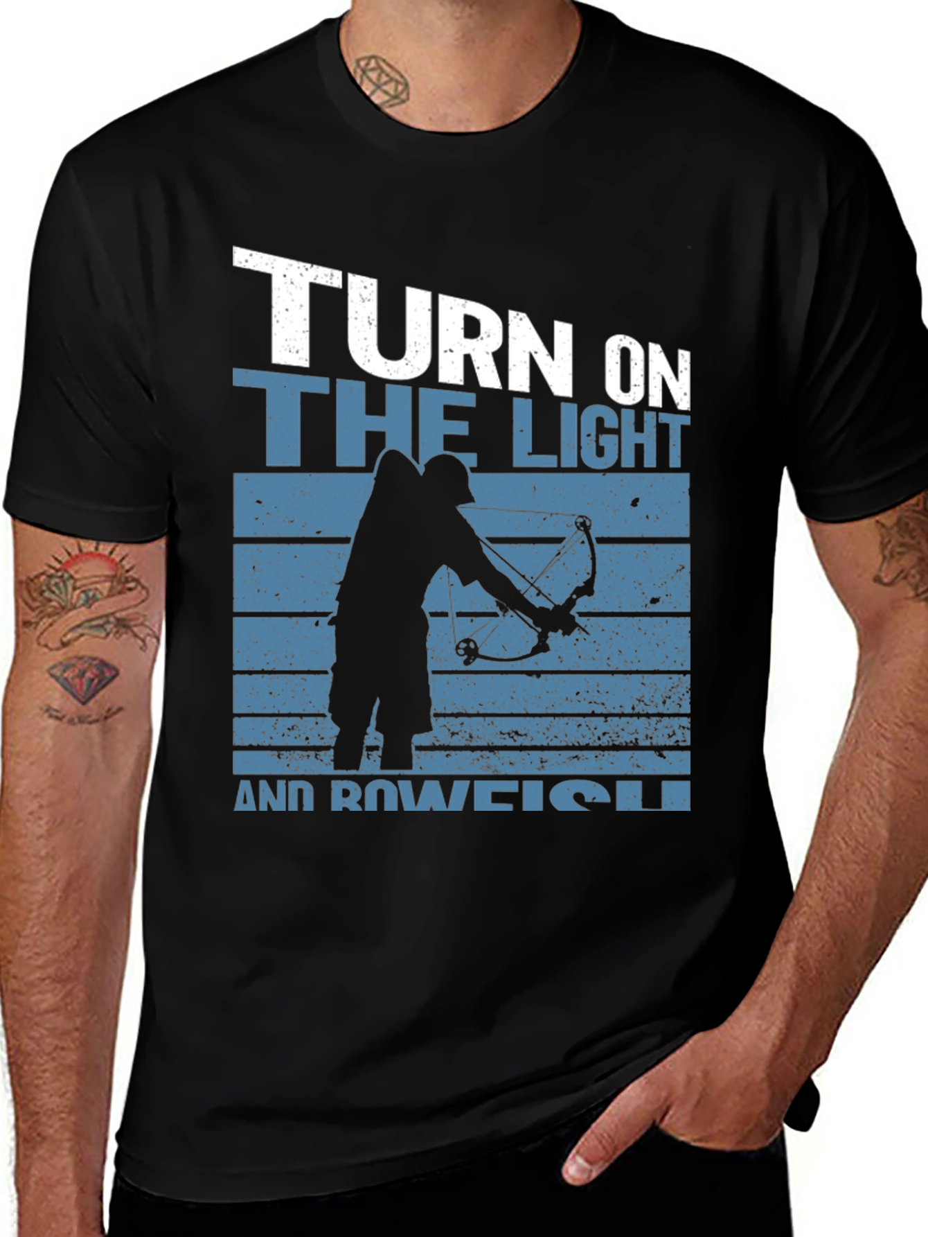 Variant 18 of Turn on the Light and Bowfish T-Shirt