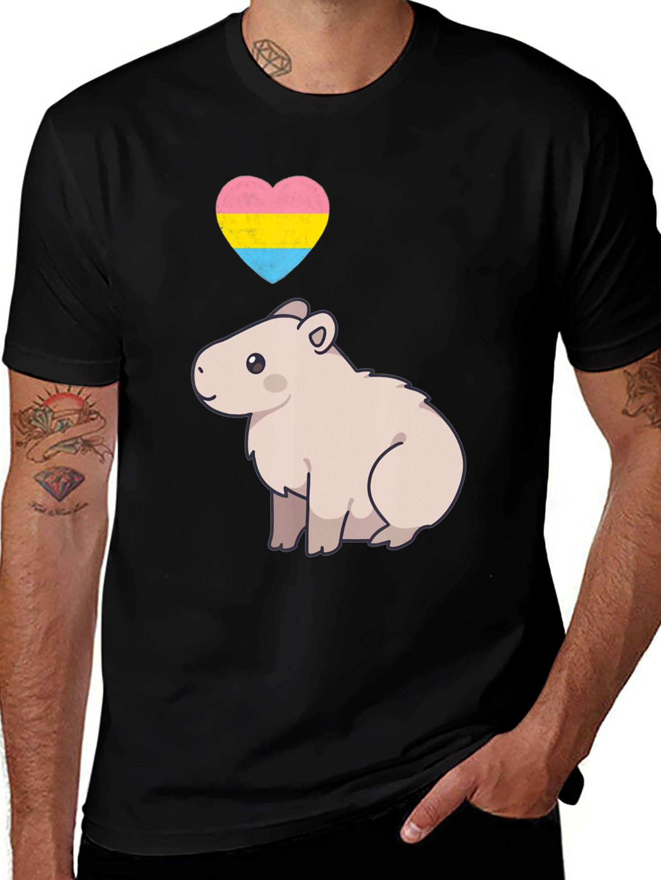 Variant 5 of Cute Pan Pride Capybara T-Shirt