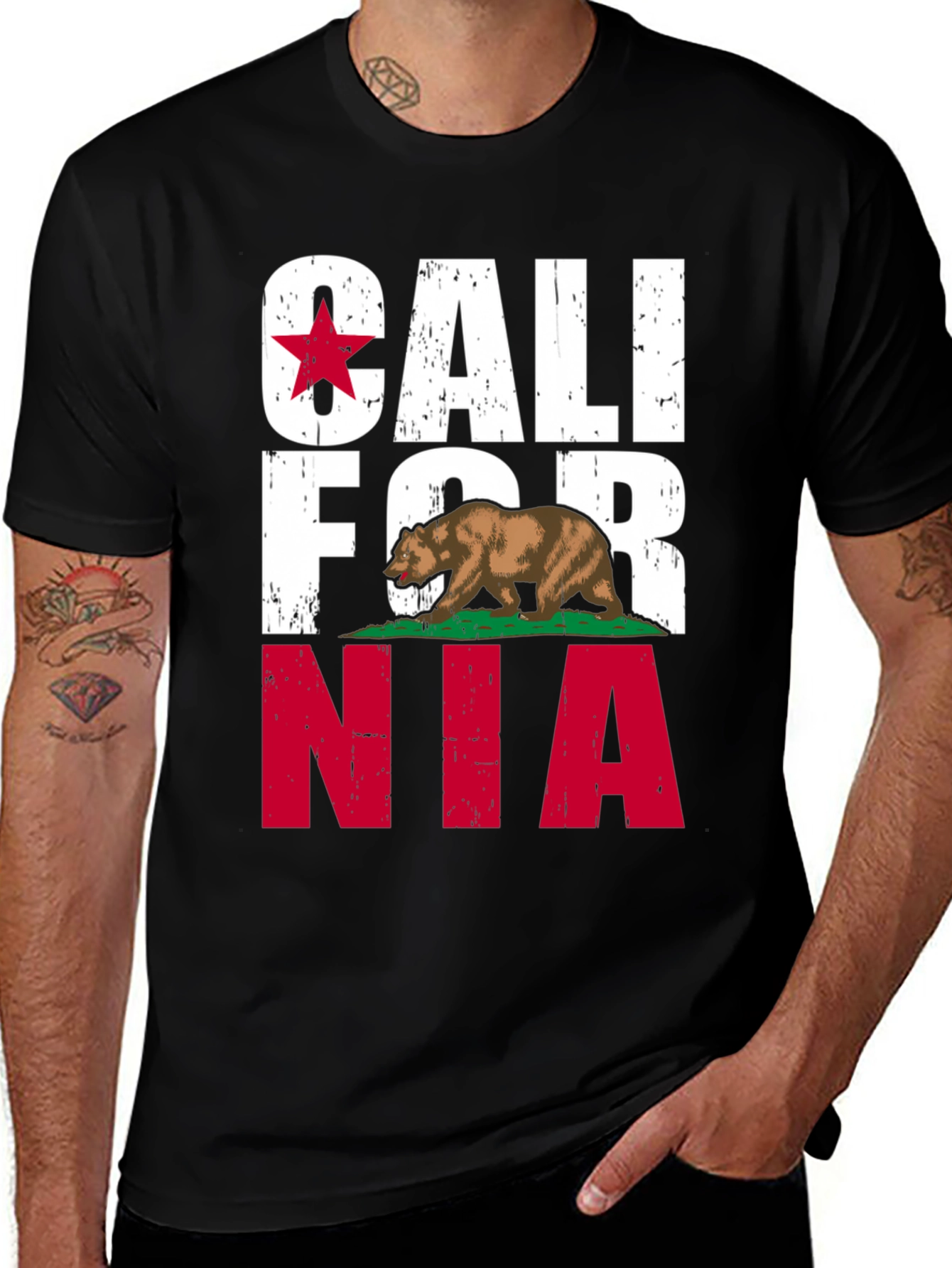 California State Flag Bear T-Shirt