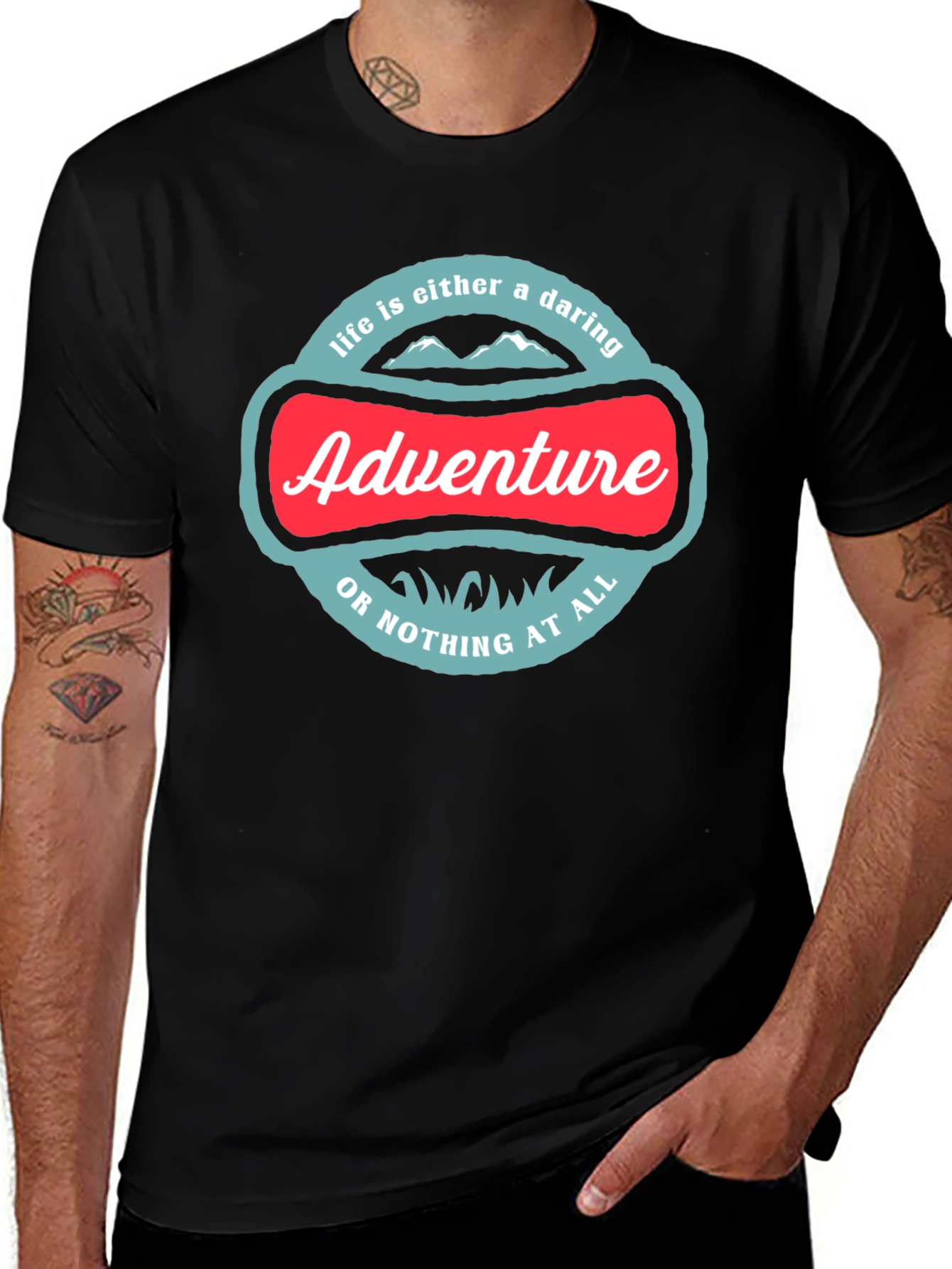 Variant 29 of Adventure Graphic Tee - Daring Life T-Shirt