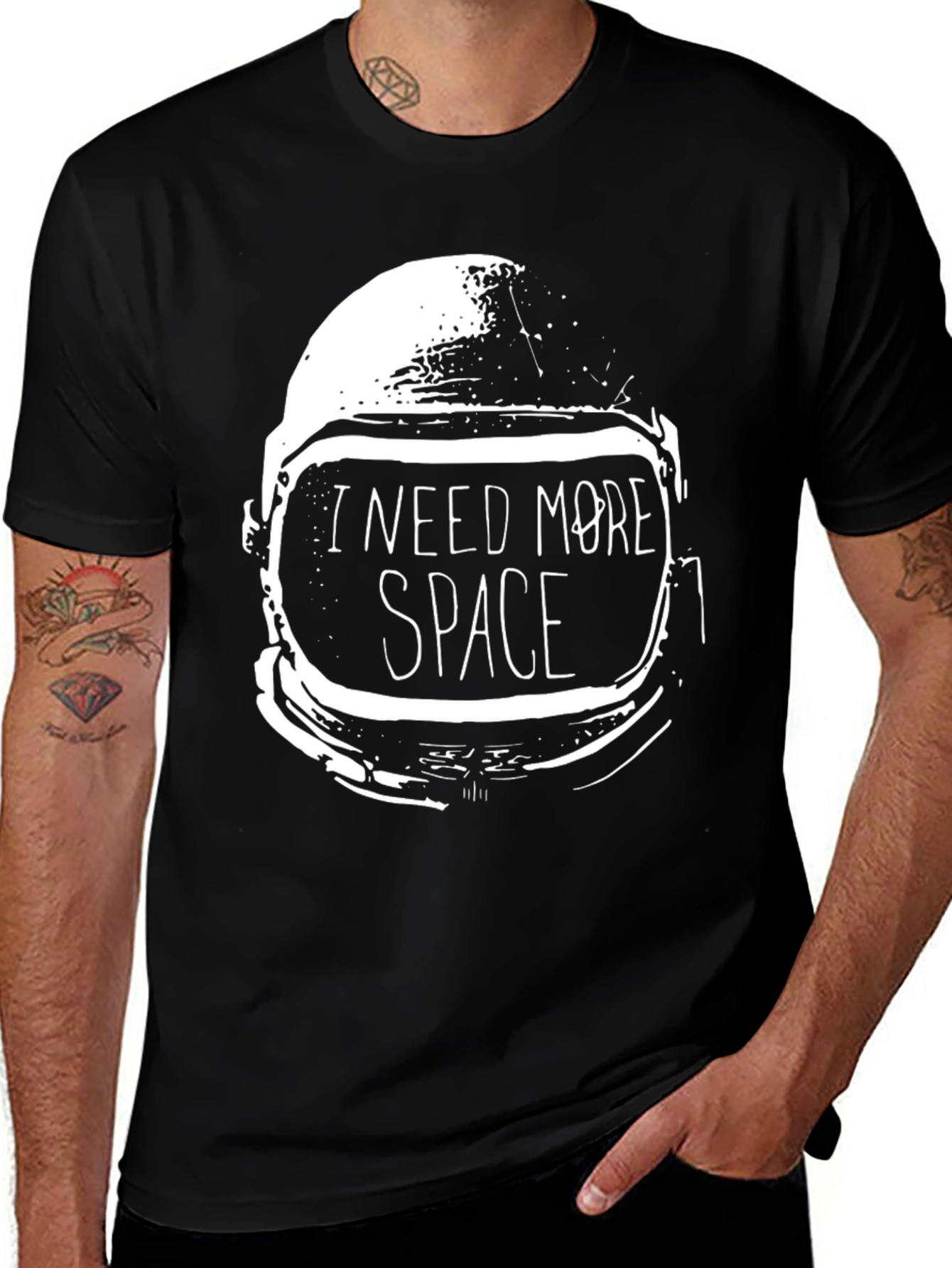 Variant 27 of I Need More Space T-Shirt - Astronaut Helmet Design