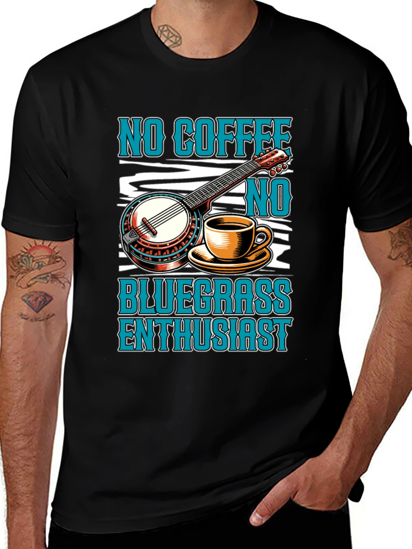 Variant 20 of No Coffee No Bluegrass Enthusiast T-Shirt