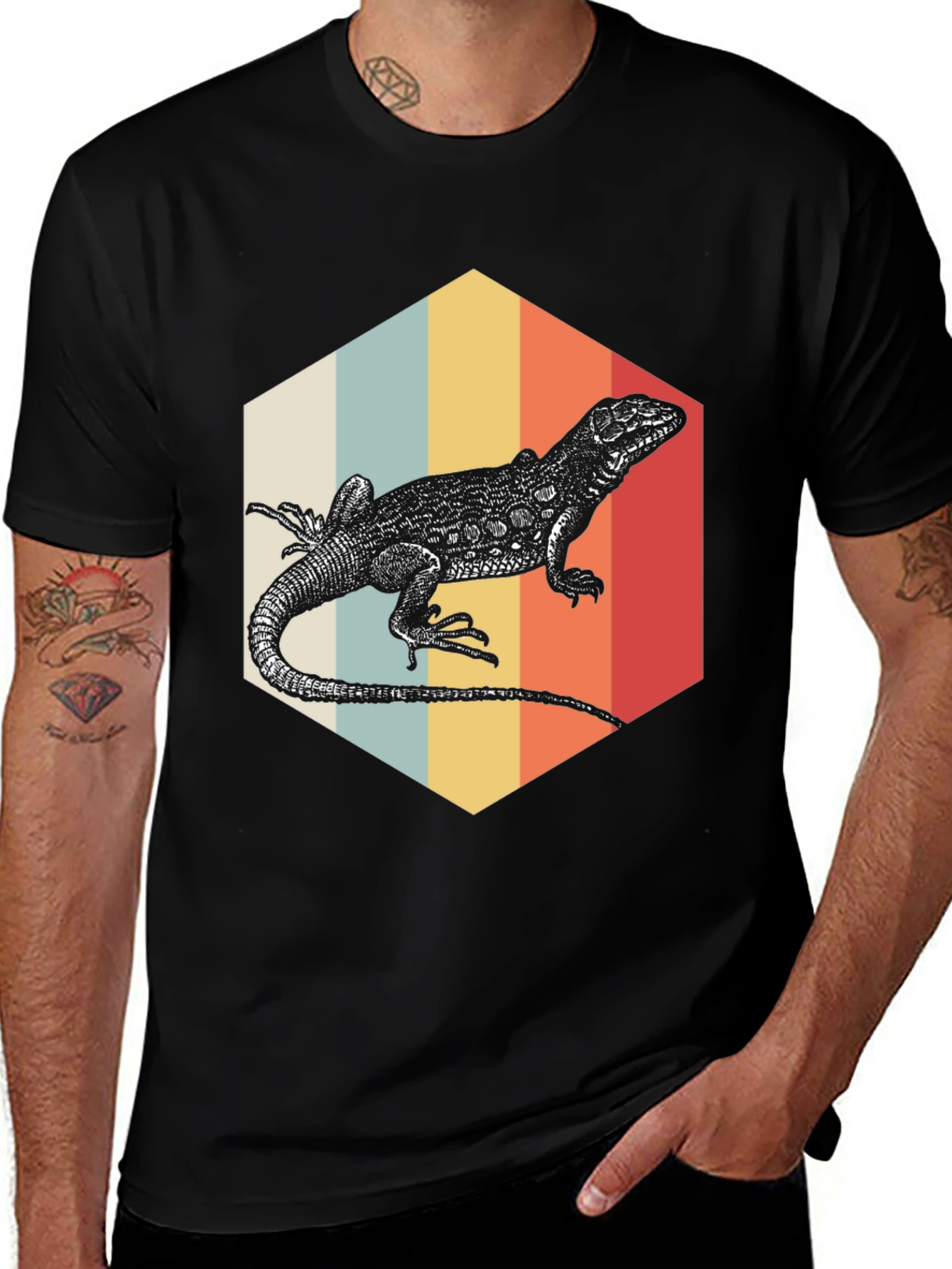 Variant 21 of Retro Lizard Graphic Tee