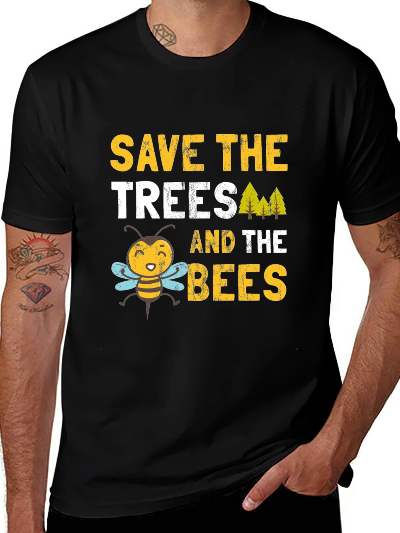 Variant 14 of Save the Trees and the Bees Graphic Tee