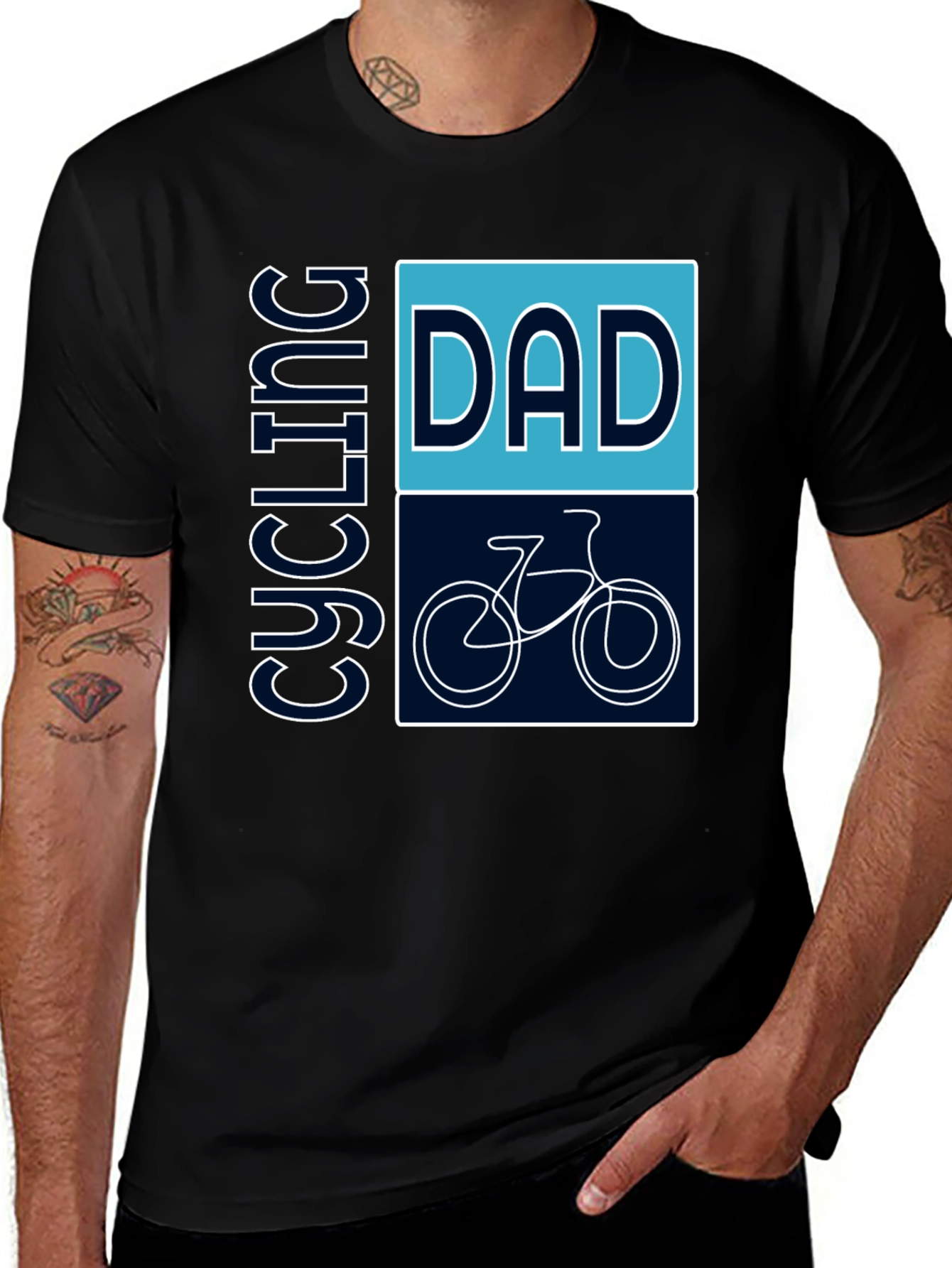 Variant 8 of Cycling Dad Graphic T-Shirt