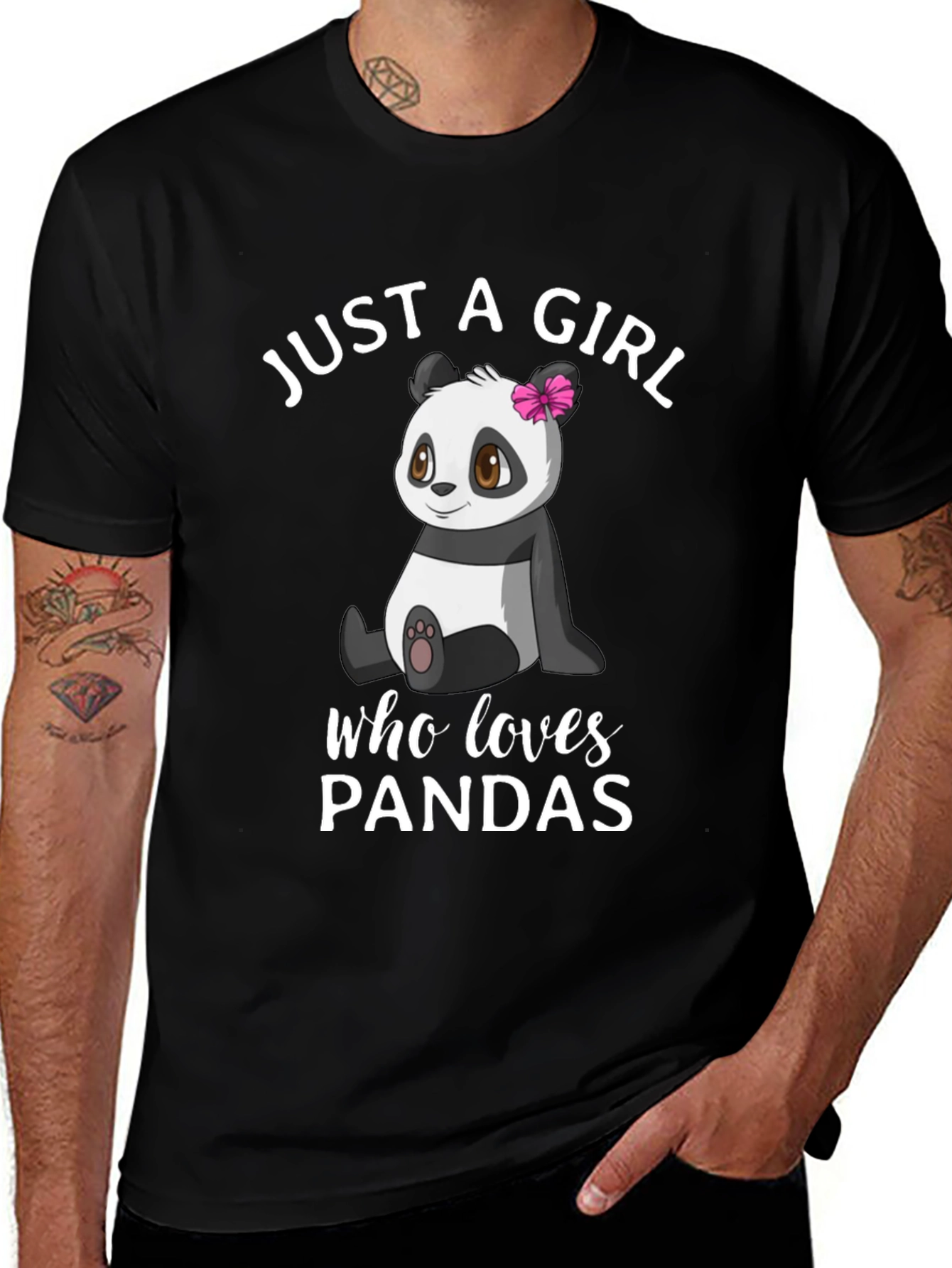 Variant 29 of Just a Girl Who Loves Pandas T-Shirt