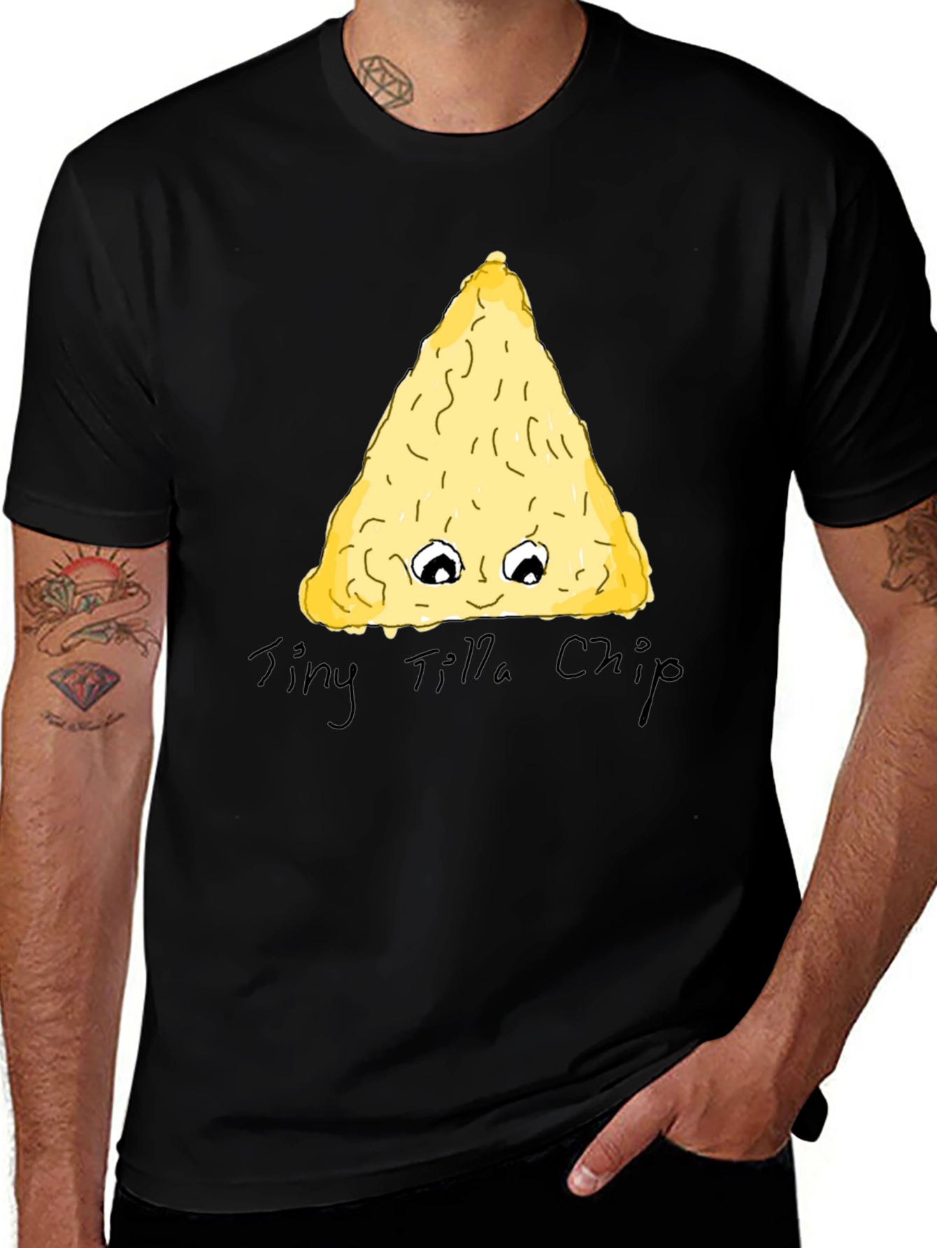 Variant 5 of Tiny Tilla Chip Graphic Tee - Funny Food Shirt