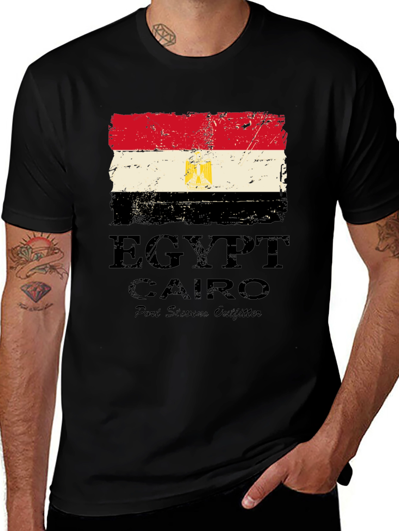 Egypt Flag T-Shirt Cairo Souvenir Tee