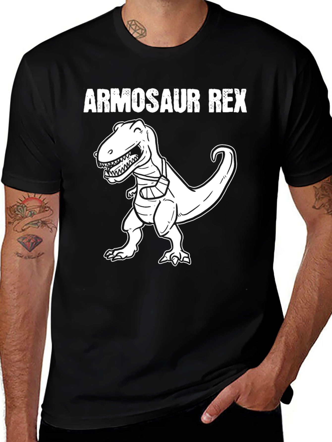 Armosaur Rex Graphic T-Shirt - Black